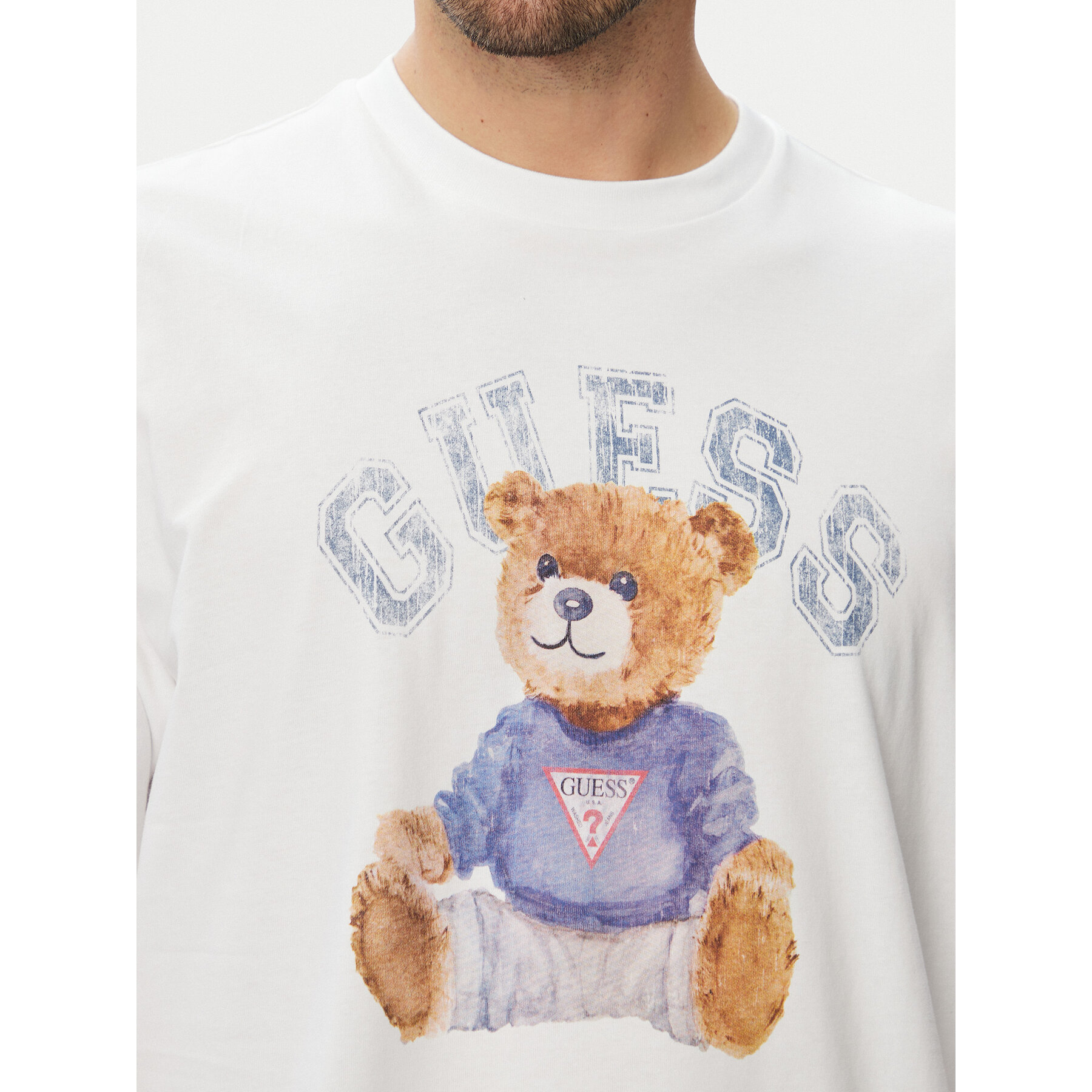 Guess T-Shirt 182885 Λευκό Classic Fit