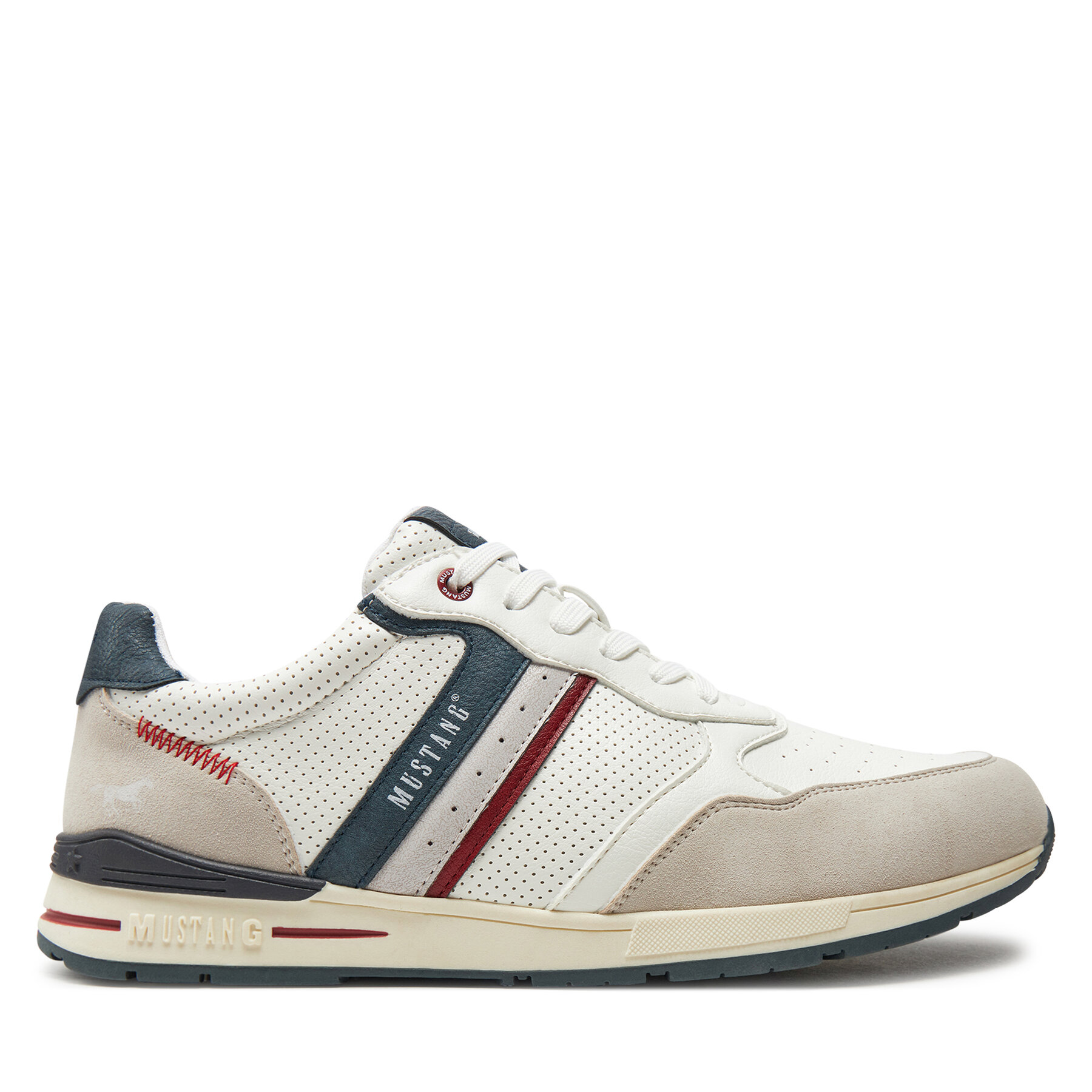 Pánske Sneakersy Mustang, Rozmer: 44, Biela, 4154318
