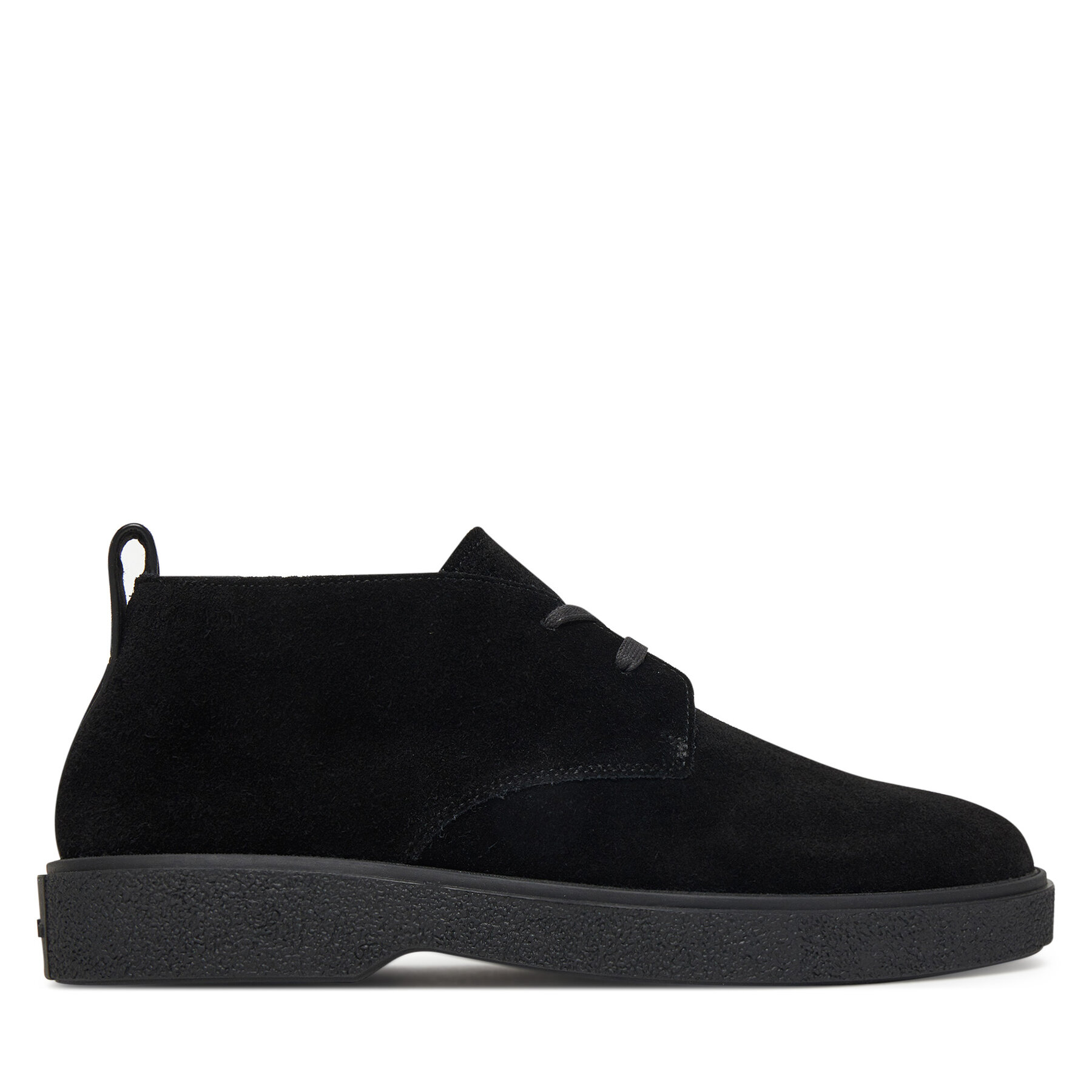 Sneakersy Calvin Klein Text Rubber Desert Boot Su HM0HM01978 Čierna