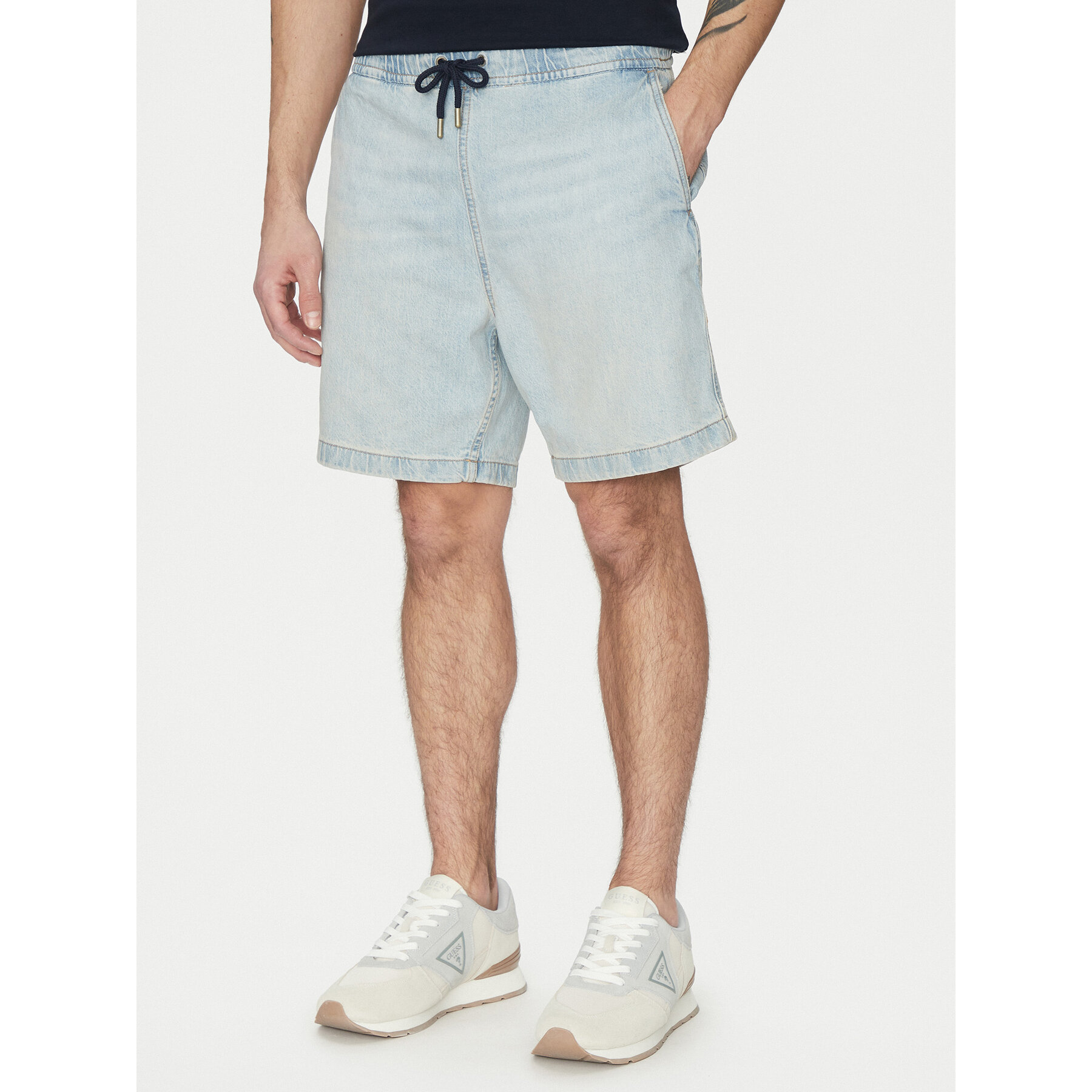 Guess Jeans Jeansshorts M5GD35 D5M51 Himmelblau Regular Fit