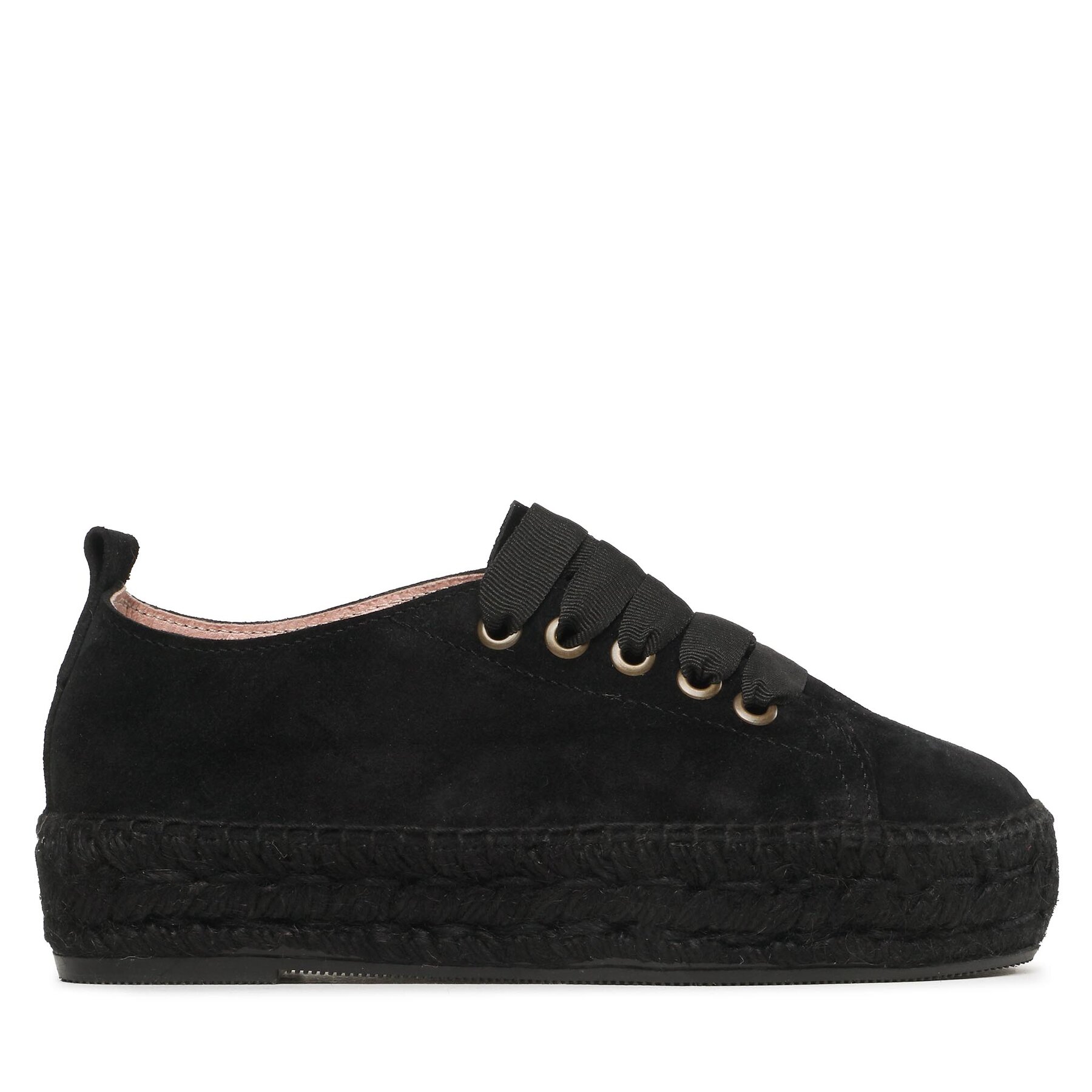 Női Espadrilles Manebi, Méret: 41, Fekete, Lace-Up Espadrilles R 2.2 E0