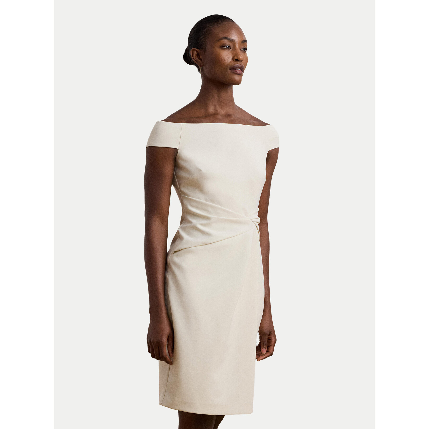 LAUREN RALPH LAUREN Coctailkleid 253936389003 Écru Slim Fit