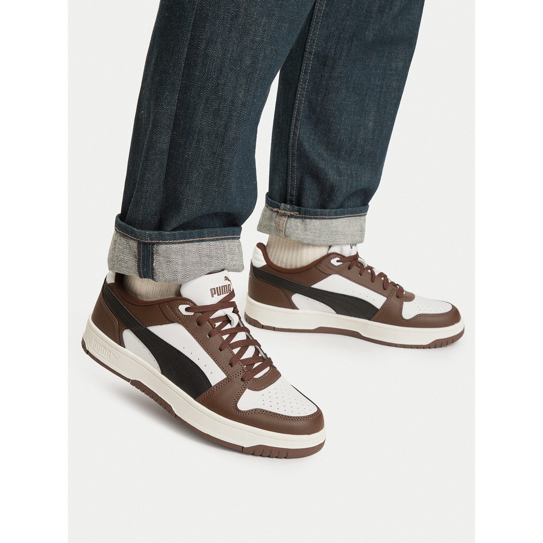 Sneakersy Puma Rebound Slam Lo 407169 06 Hnědá