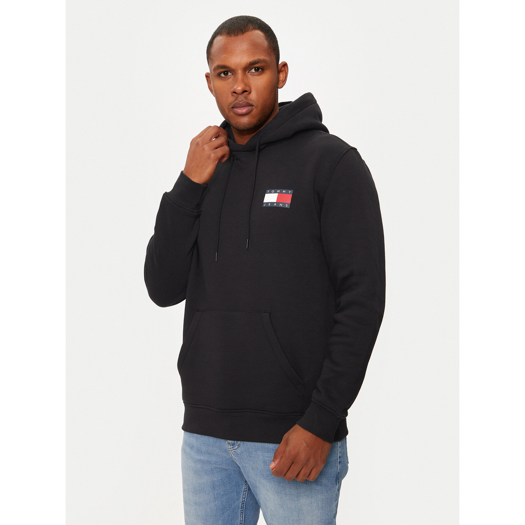 Tommy Jeans Sweatshirt Essential DM0DM20738 Schwarz Regular Fit
