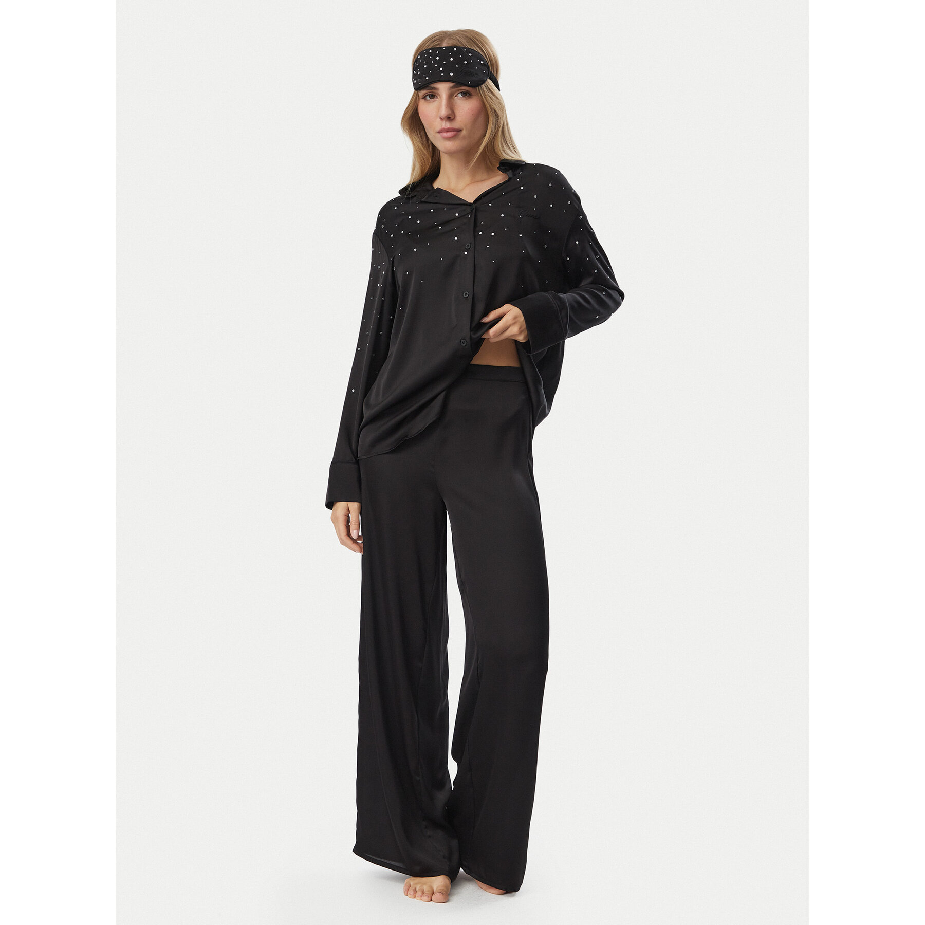Guess Pyjama O6BX05 W3508 Schwarz Regular Fit