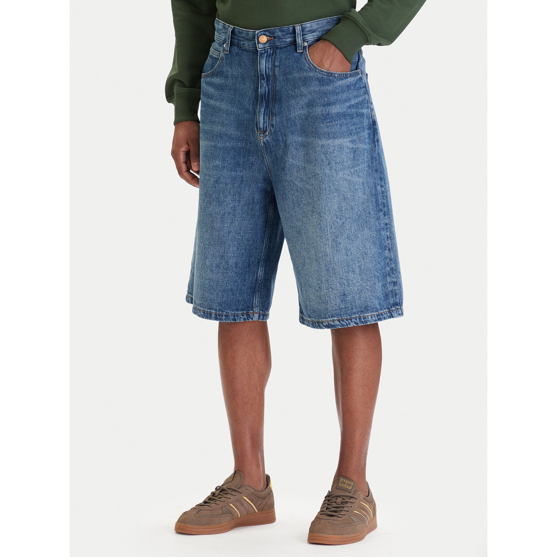 Tommy Jeans Jeansshorts Theo DM0DM22992 Blau Loose Fit