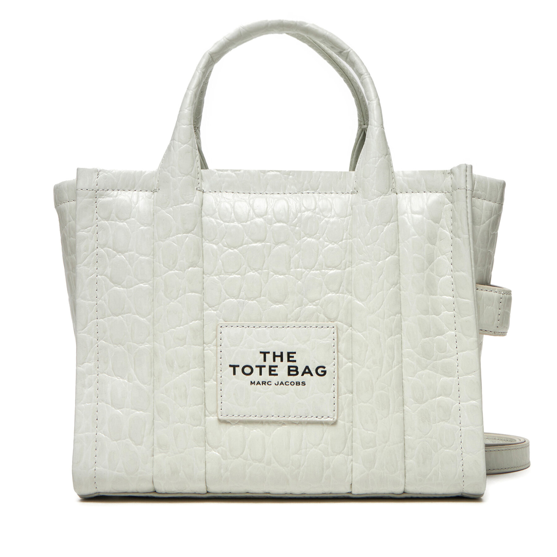 Borsetta Marc Jacobs The Croc Embossed Tote Bag H022L01RE22 Écru, Taglia 00, taglia : 00
