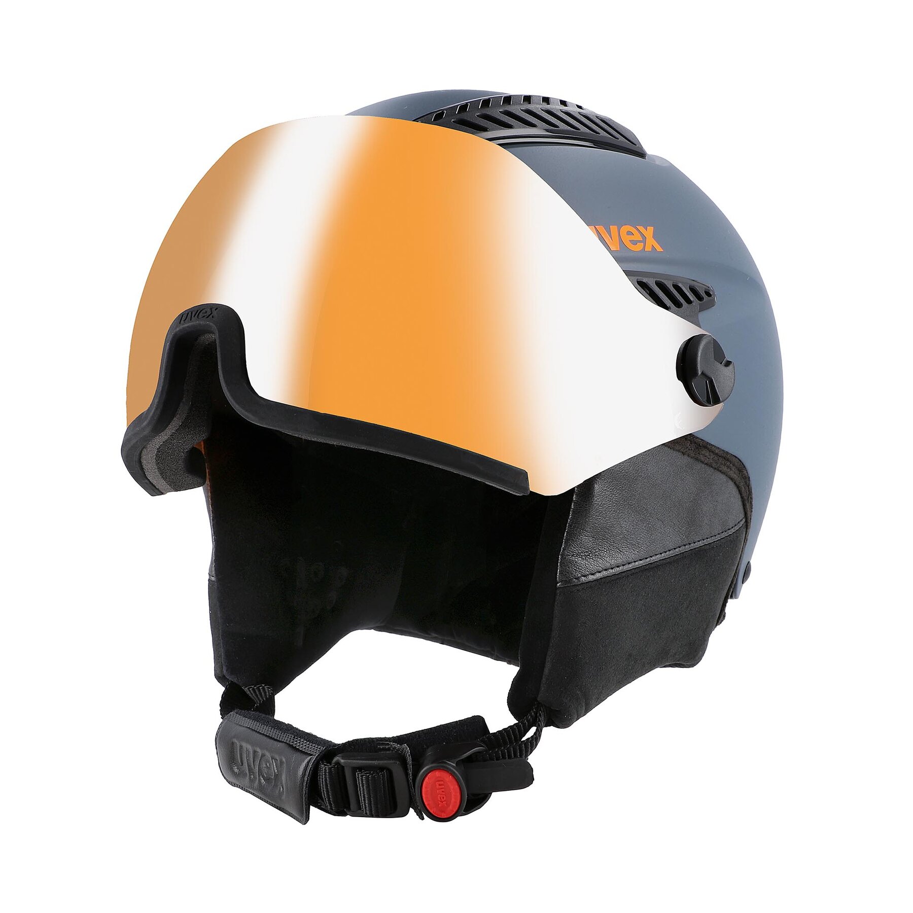 Smučarska čelada Uvex Hlmt 600 Visor S5662363004 Dark Slate Orange Ma