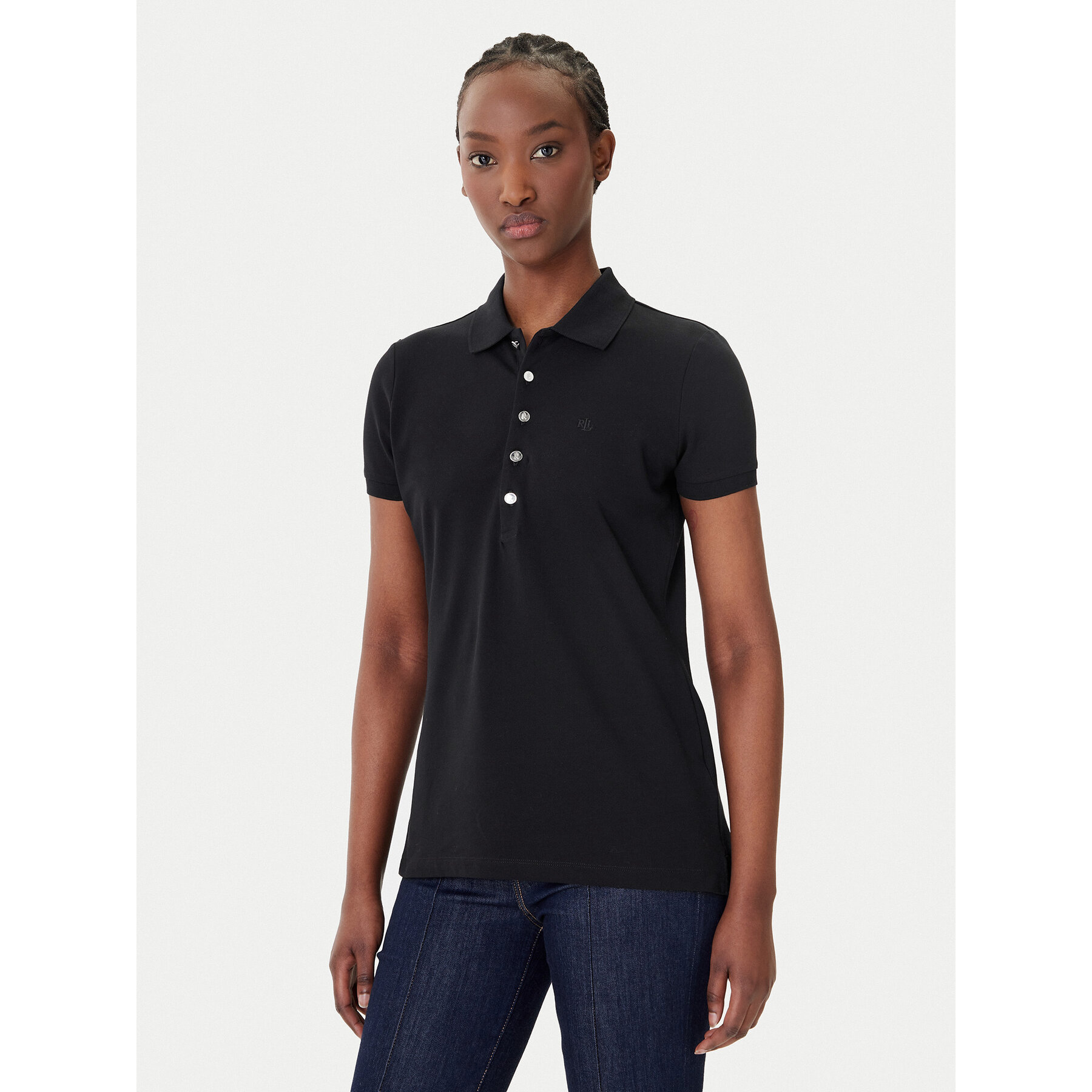 LAUREN RALPH LAUREN Pólóing 200679219003 Fekete Regular Fit