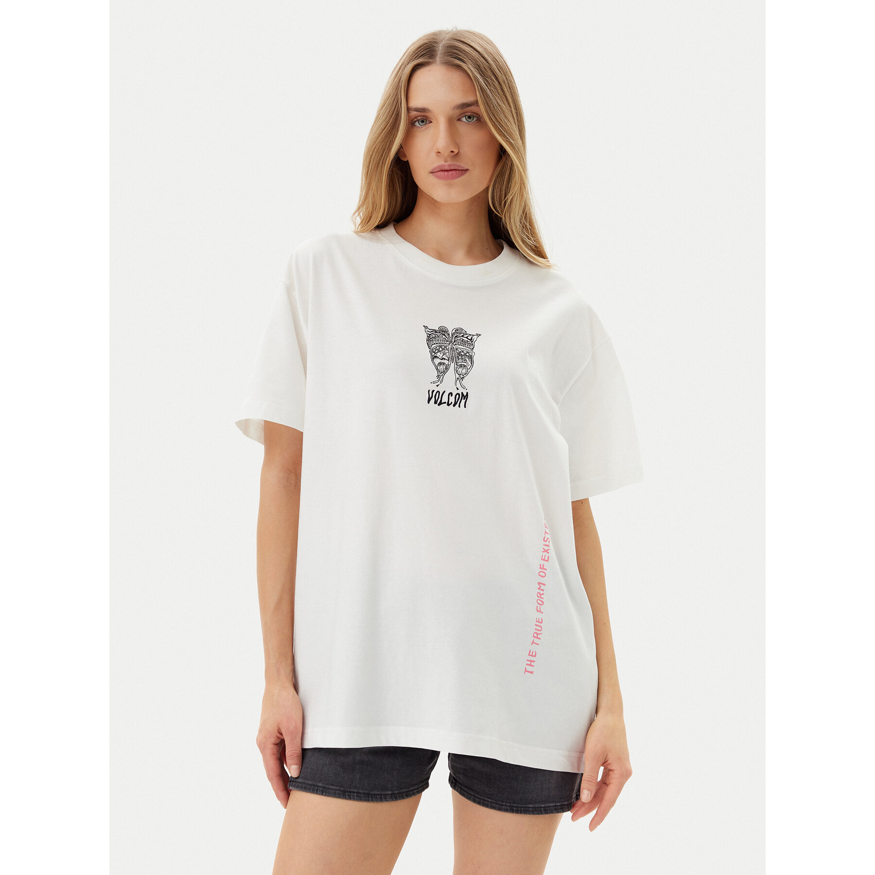 Volcom T-Shirt Alix 3 B3512507 Λευκό Oversize
