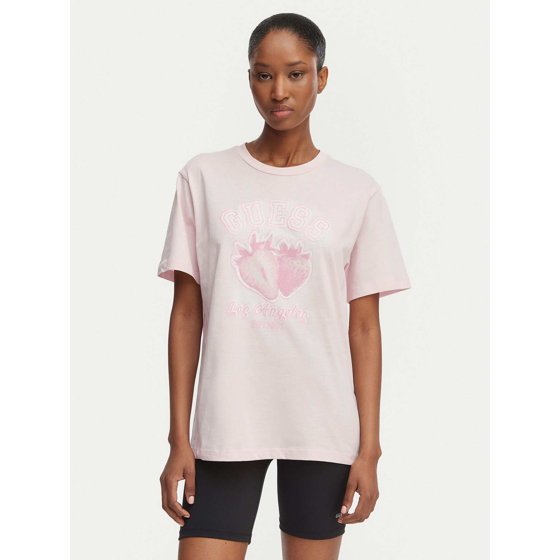 Guess T-Shirt V6GI14 K2981 Hellrosa Relaxed Fit