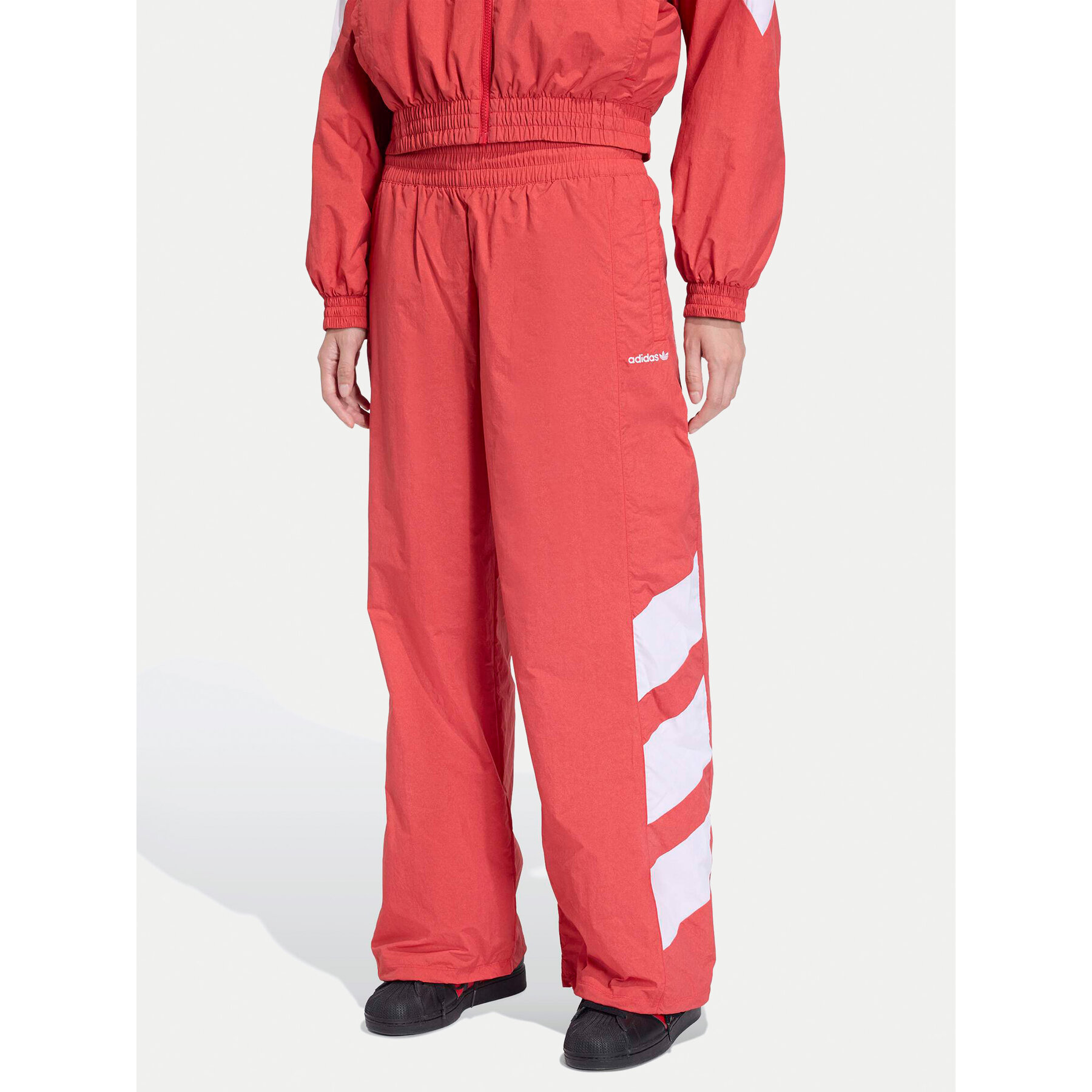adidas Jogginghose Blocked Washed KD8791 Rot Loose Fit