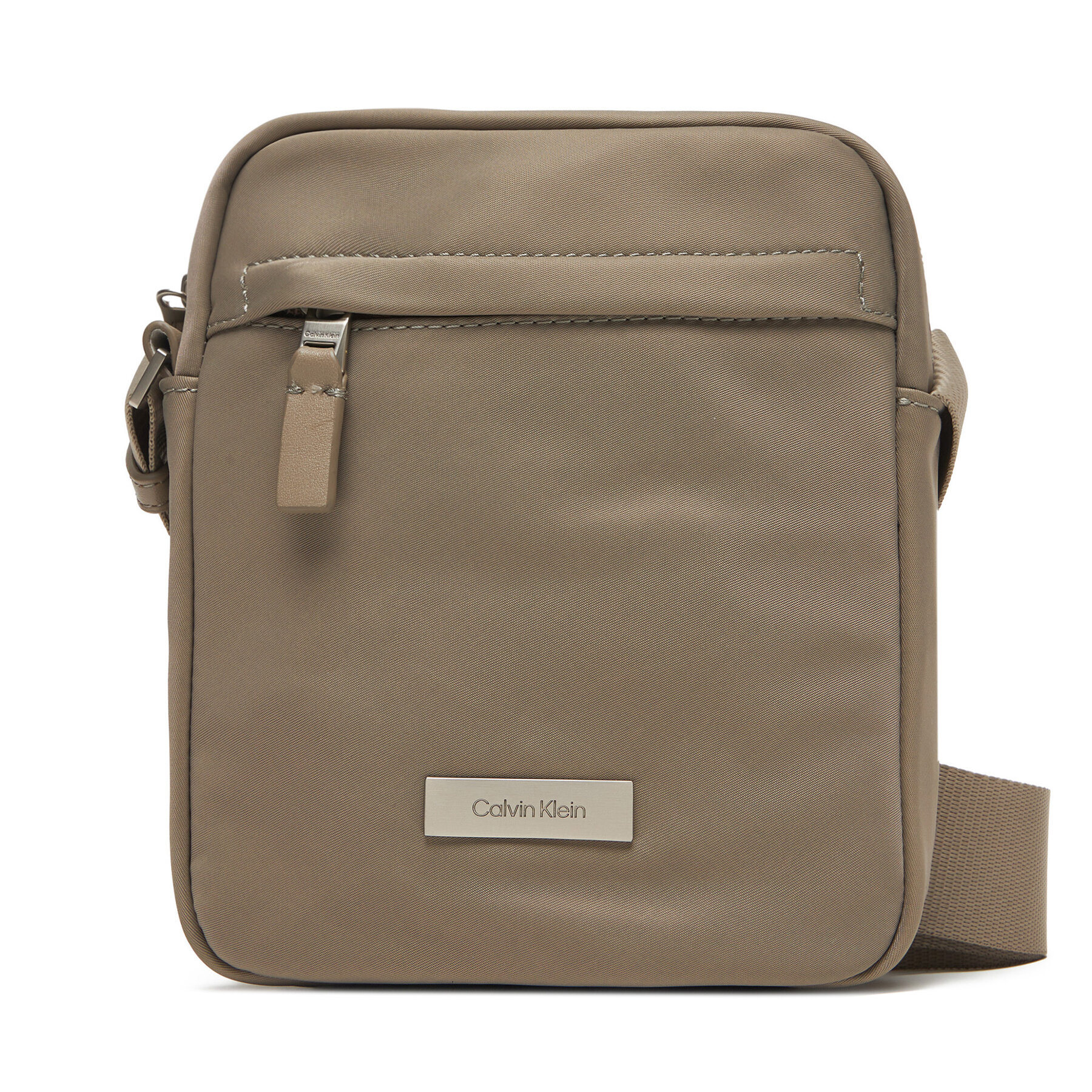 Geantă crossover Calvin Klein Sleek Reporter LV04D3180G Bej