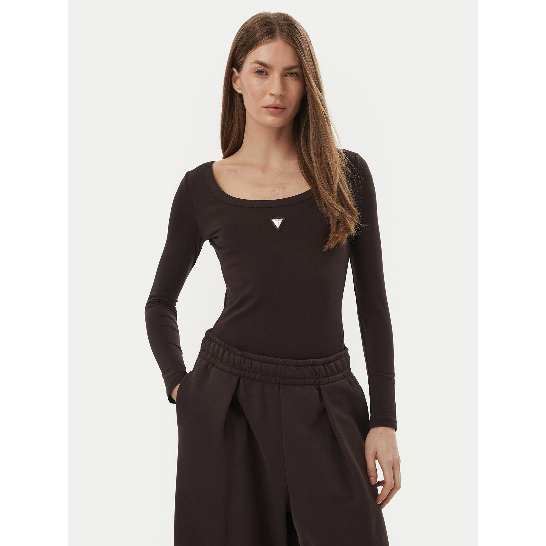 Guess Bodi V4YP07 J1314 Smeđa Slim Fit
