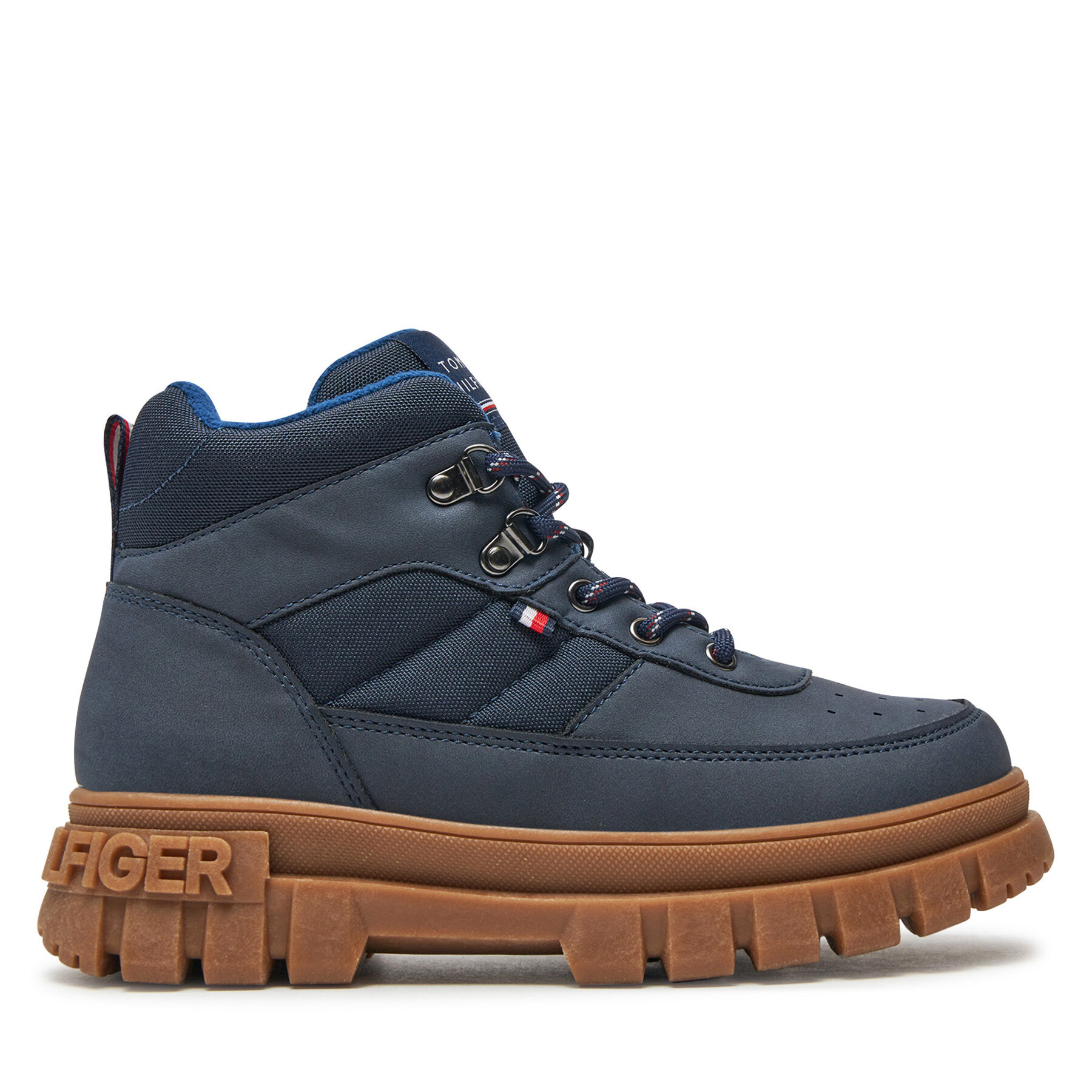 Botines planos Tommy Hilfiger Lace-Up Bootie T3X5-33707-1492 S Azul marino