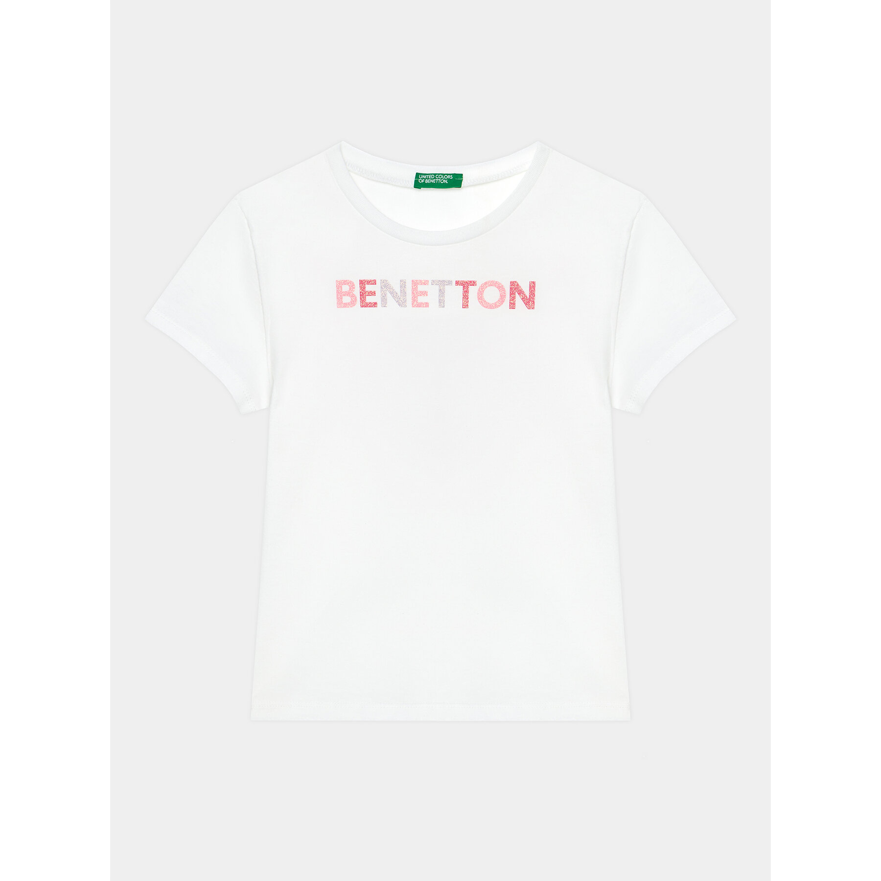 United Colors Of Benetton T-Shirt 3I1XC10H8 Λευκό Regular Fit