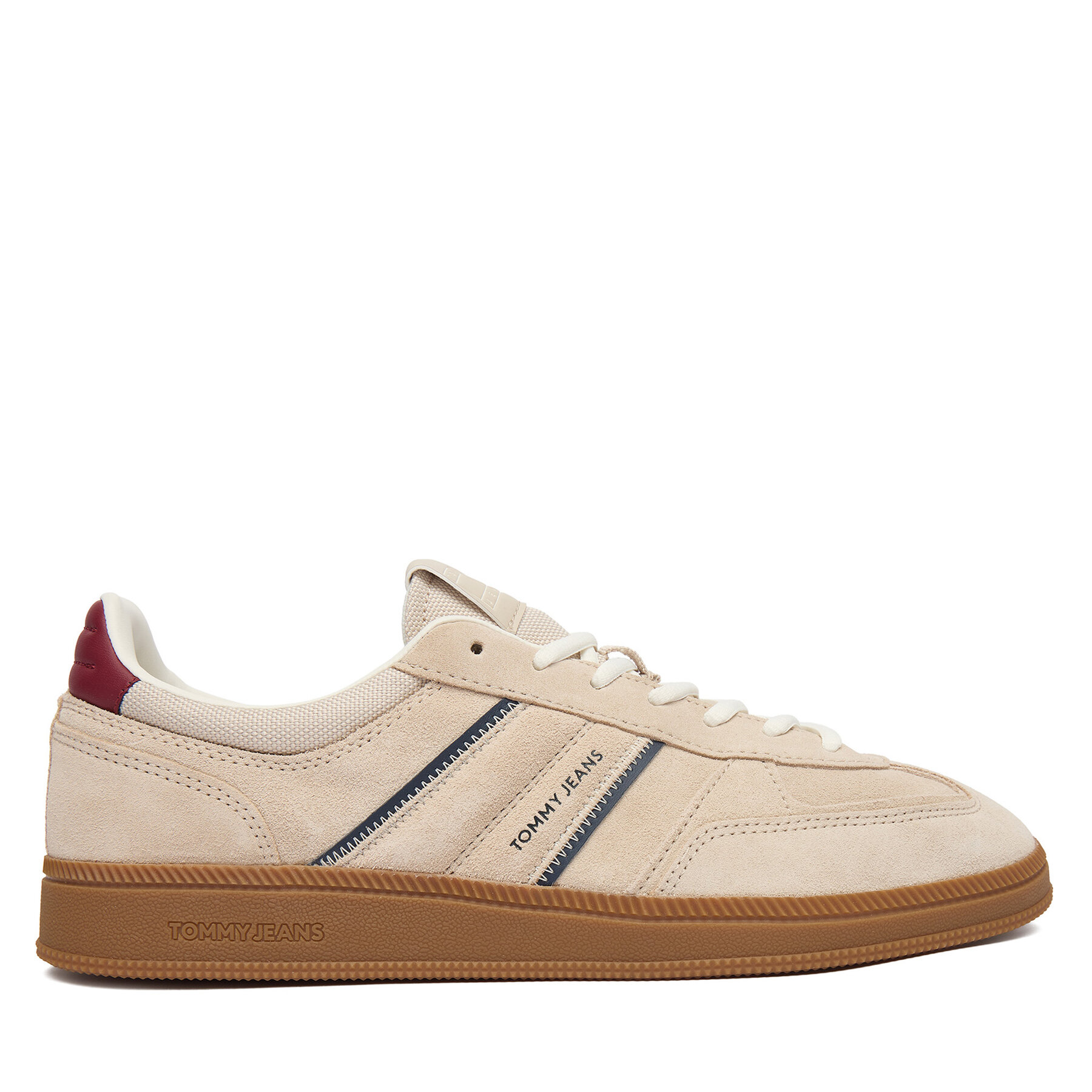 Snīkeri Tommy Jeans The Greenwich Edge Suede EM0EM01662 Écru