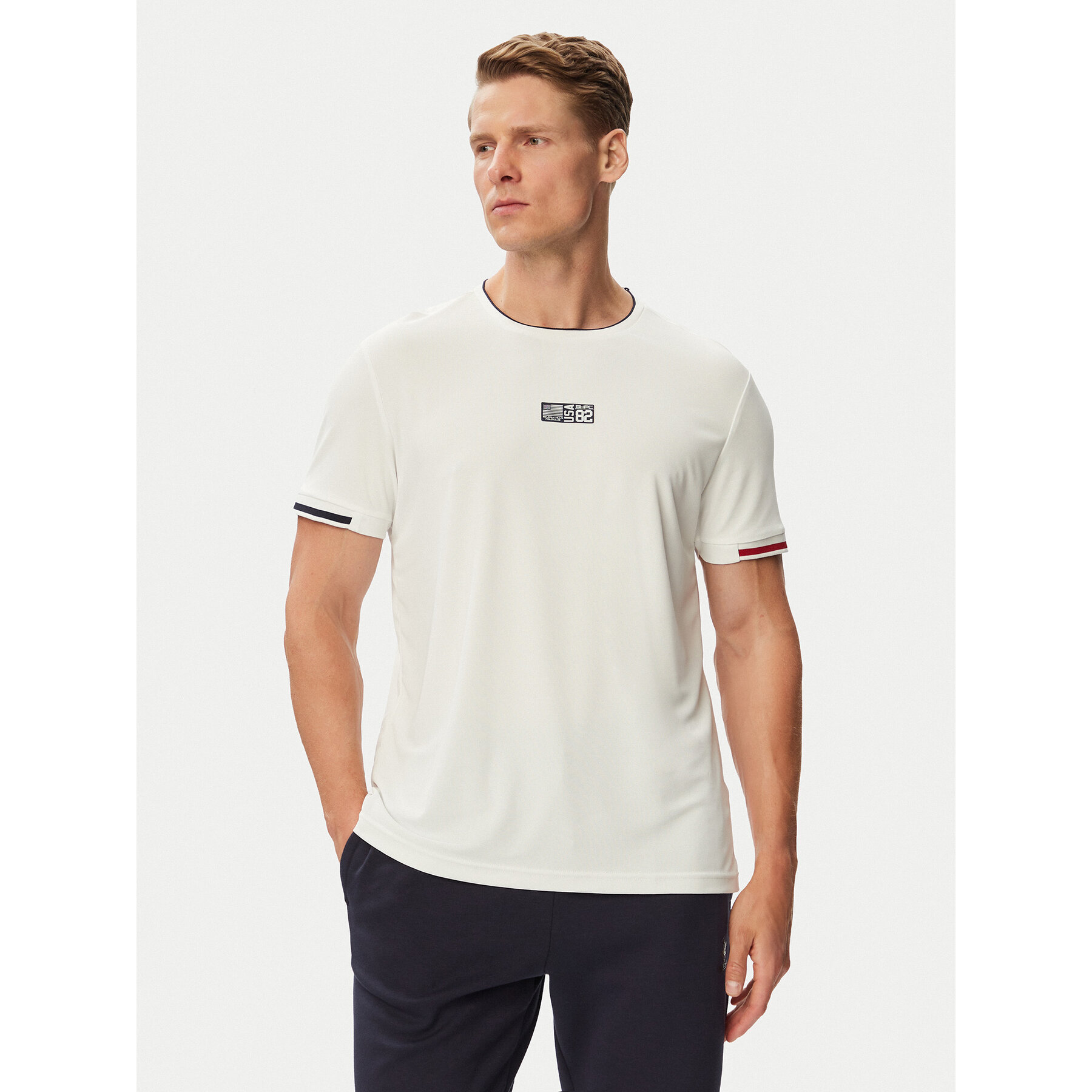 Beverly Hills Polo Club Majica P-SS26M-TS0172 Bela Regular Fit