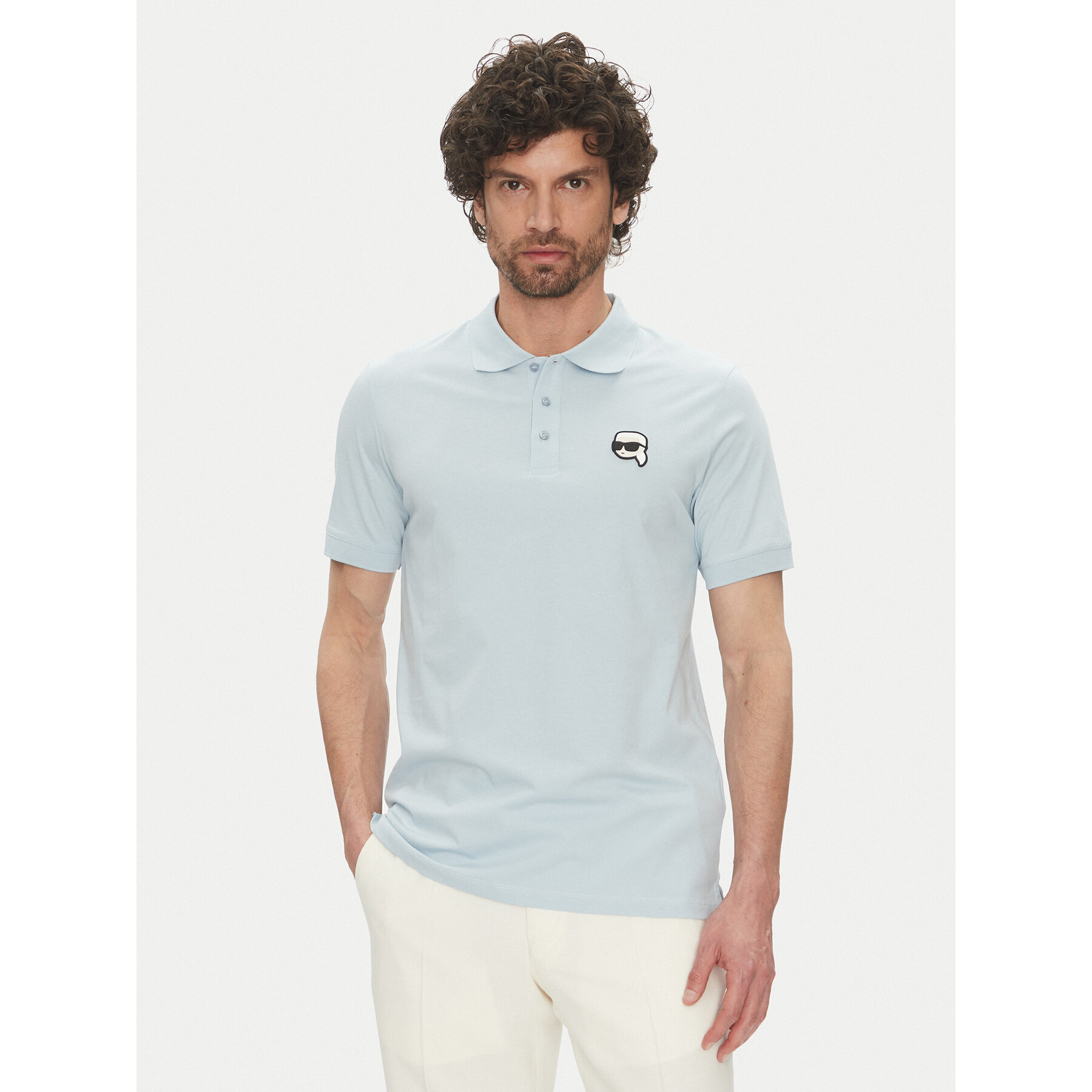 KARL LAGERFELD KARL LAGERFELD Polo 745710 552224 Γαλάζιο Regular Fit