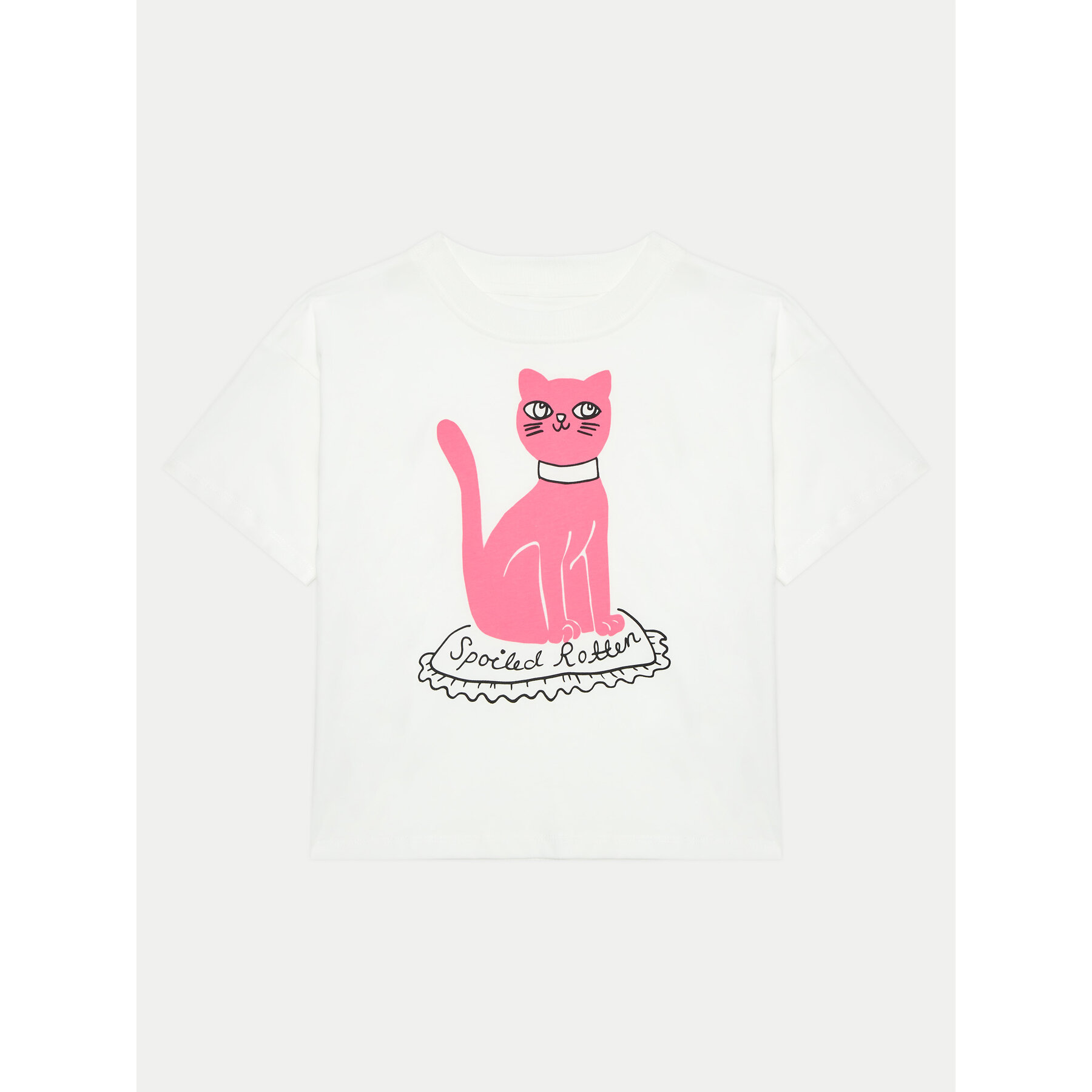 MINI RODINI Mini Rodini T-Shirt Cat 2472012210 Λευκό Regular Fit