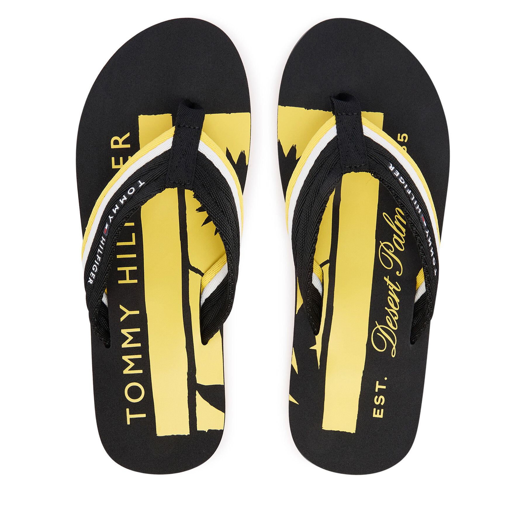 Flip flop Tommy Hilfiger Patch Hilfiger Beach Sandal FM0FM05903 Negru