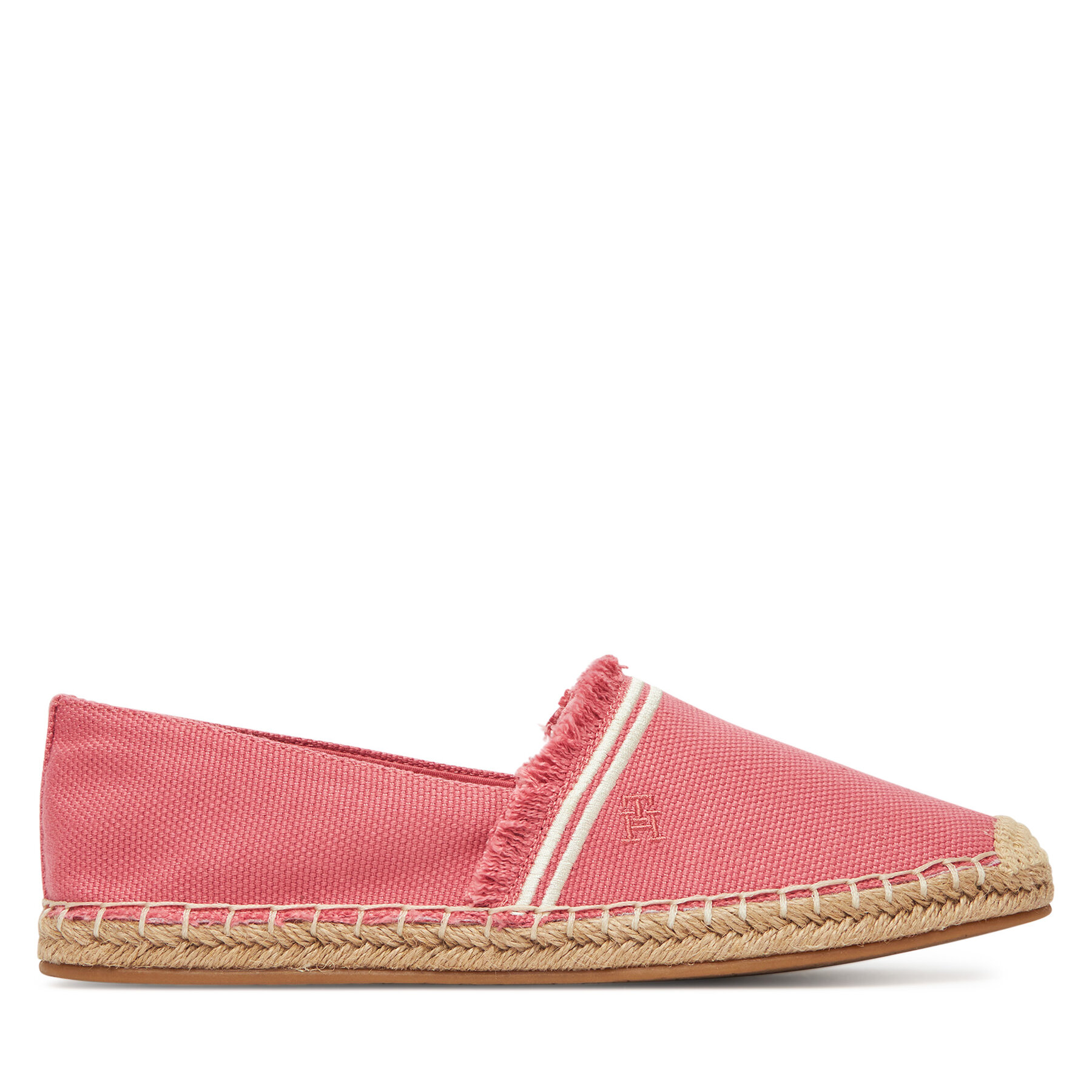 Espadrilky Tommy Hilfiger Fringe Canvas Closed Espadrille FW0FW08881 Ružová