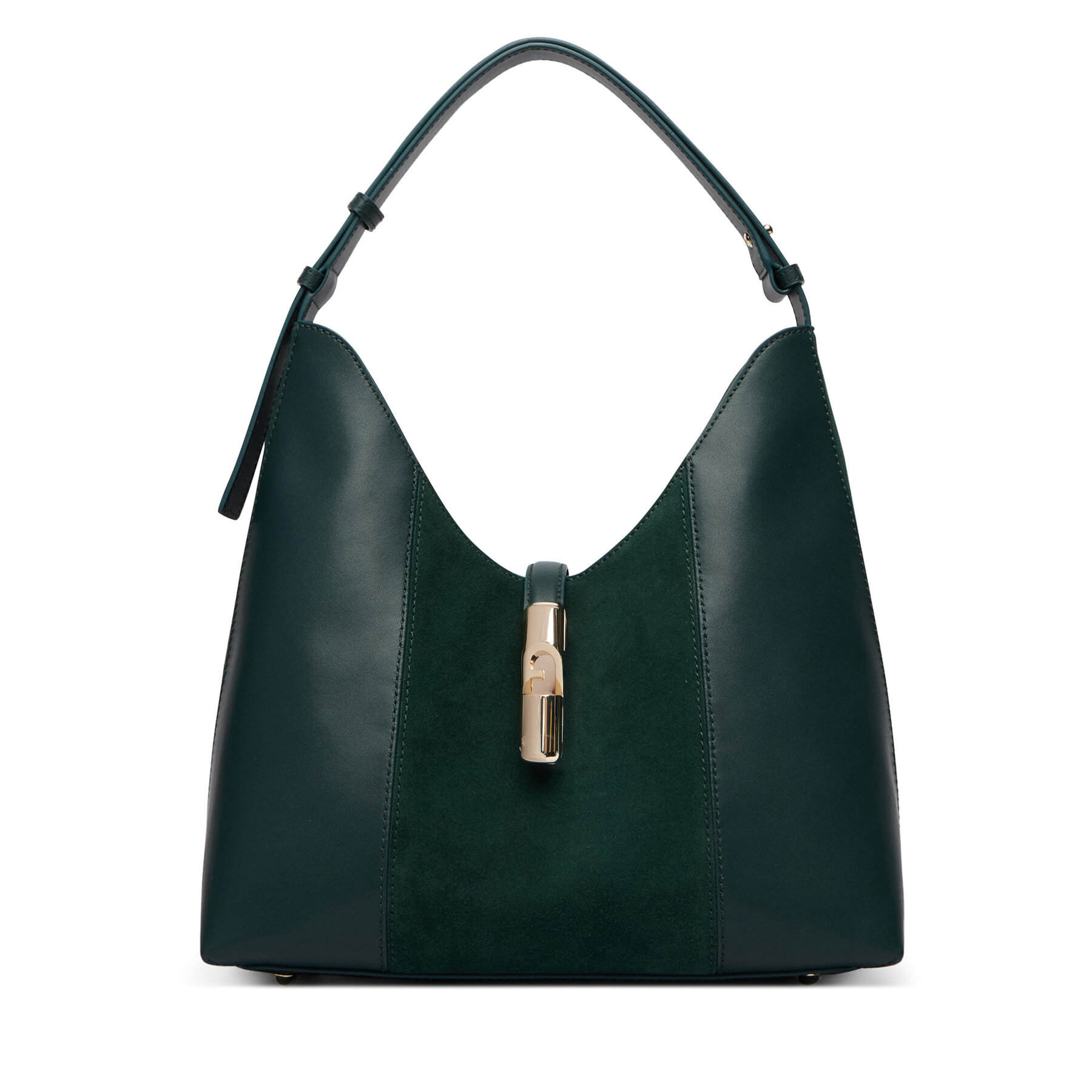 Τσάντα Furla Goccia M WB01499 BX3158 CN 5137S Σκούρο πράσινο
