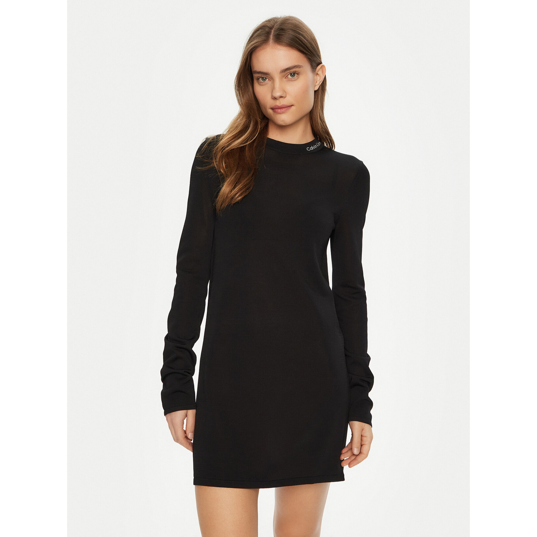 Calvin Klein Jeans Kleid für den Alltag Smooth J20J224831 Schwarz Slim Fit