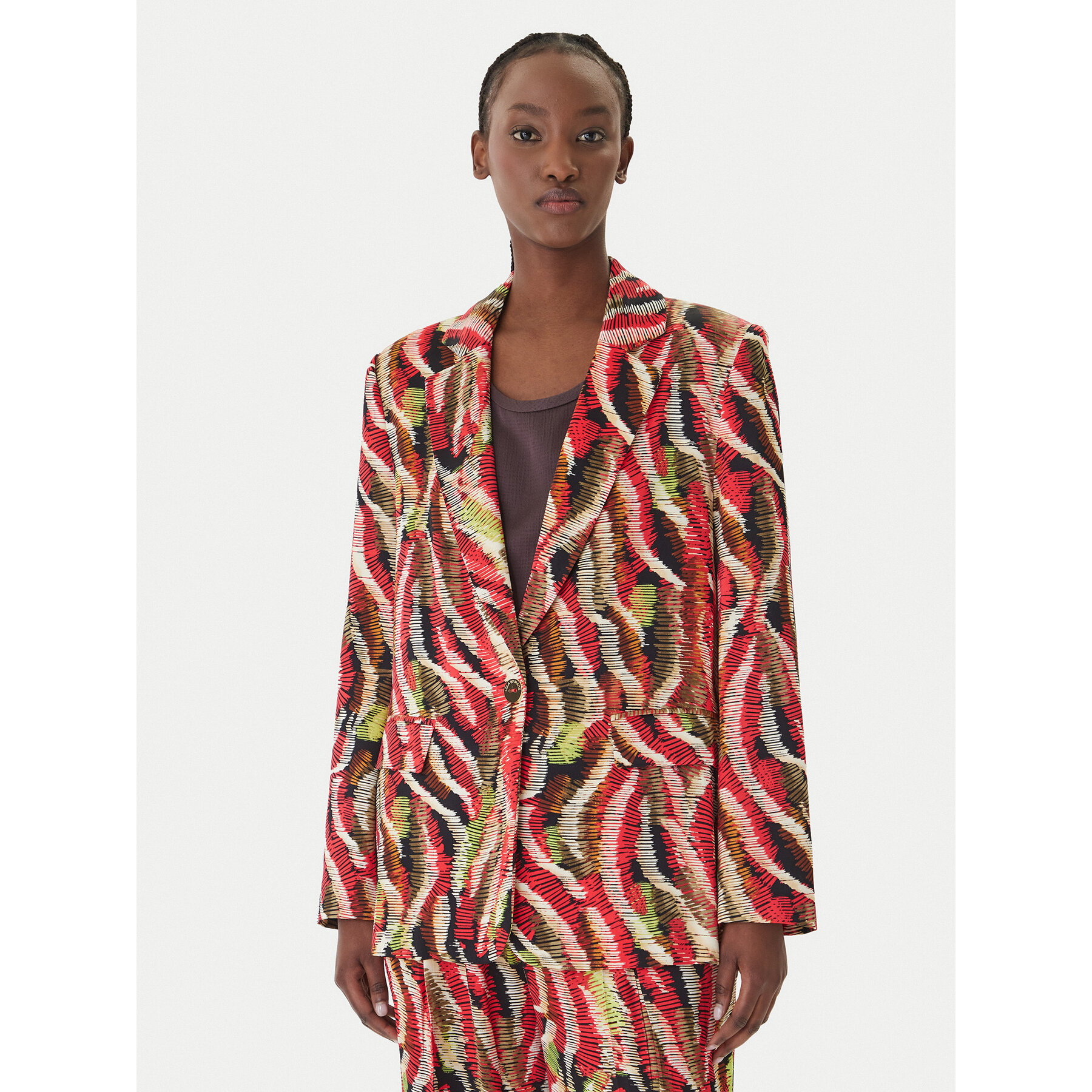 LOLA CASADEMUNT Sakko M2 Concrete Jungle MS2602013 Bunt Regular Fit