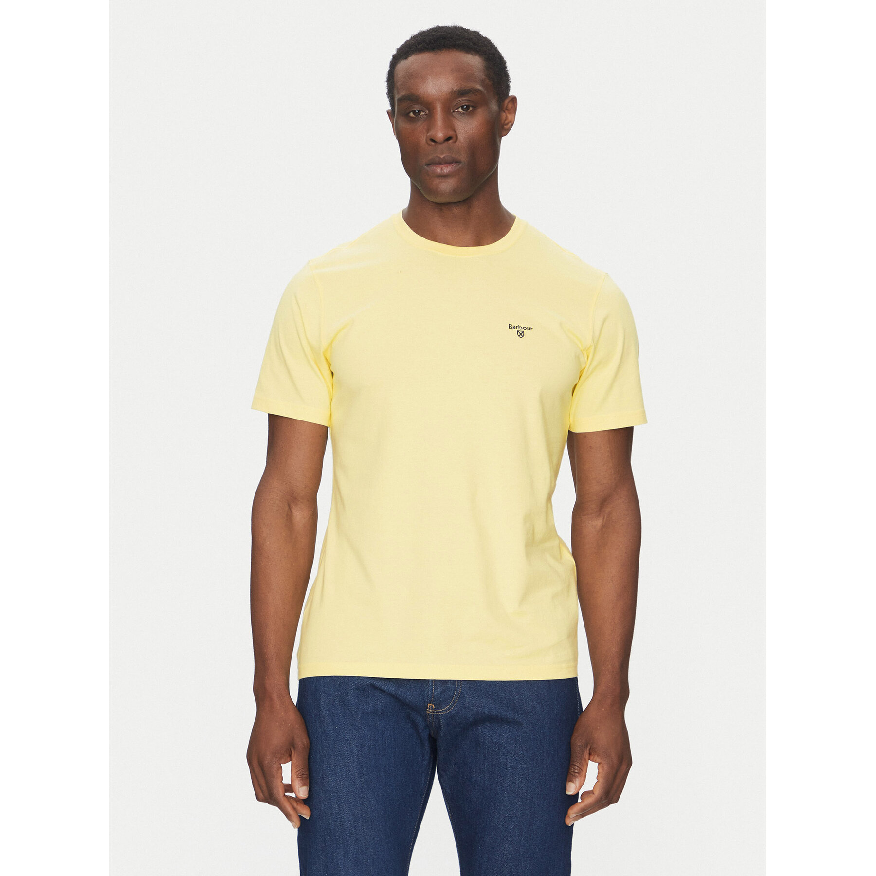 Barbour T-Shirt Essential Sports MTS0331YE36 Κίτρινο Tailored Fit