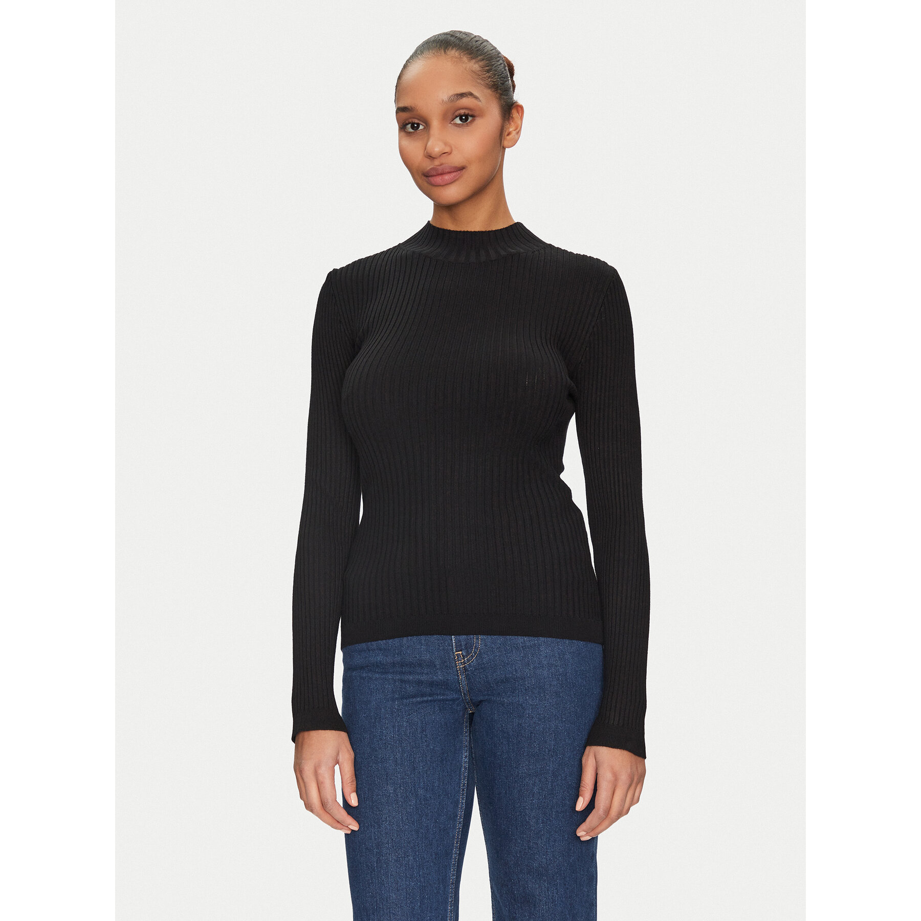 Morgan Pullover 251-MLACY Schwarz Slim Fit