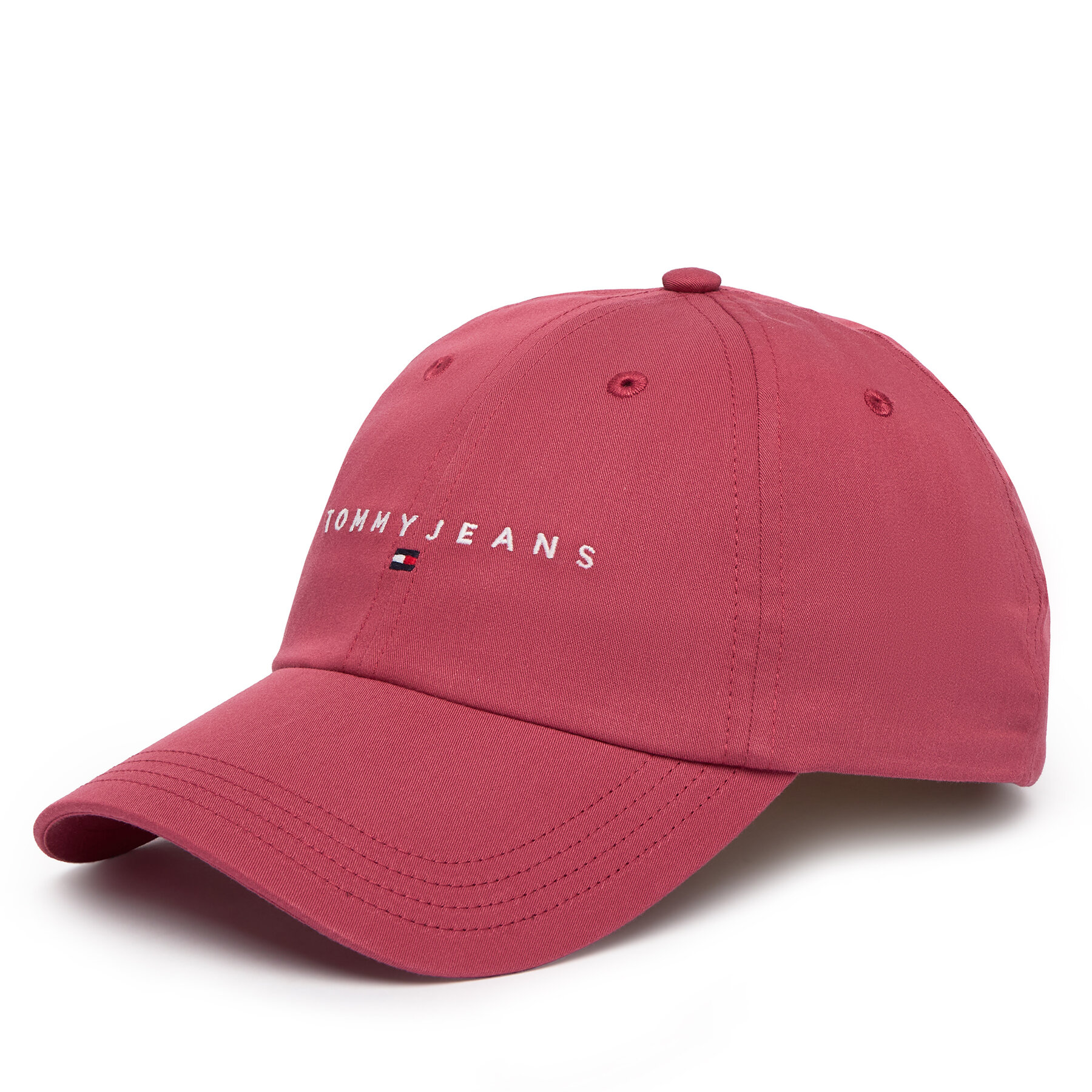 Baseball sapka Tommy Jeans Tjw Linear Logo 6 Panel Cap AW0AW16868 Piros