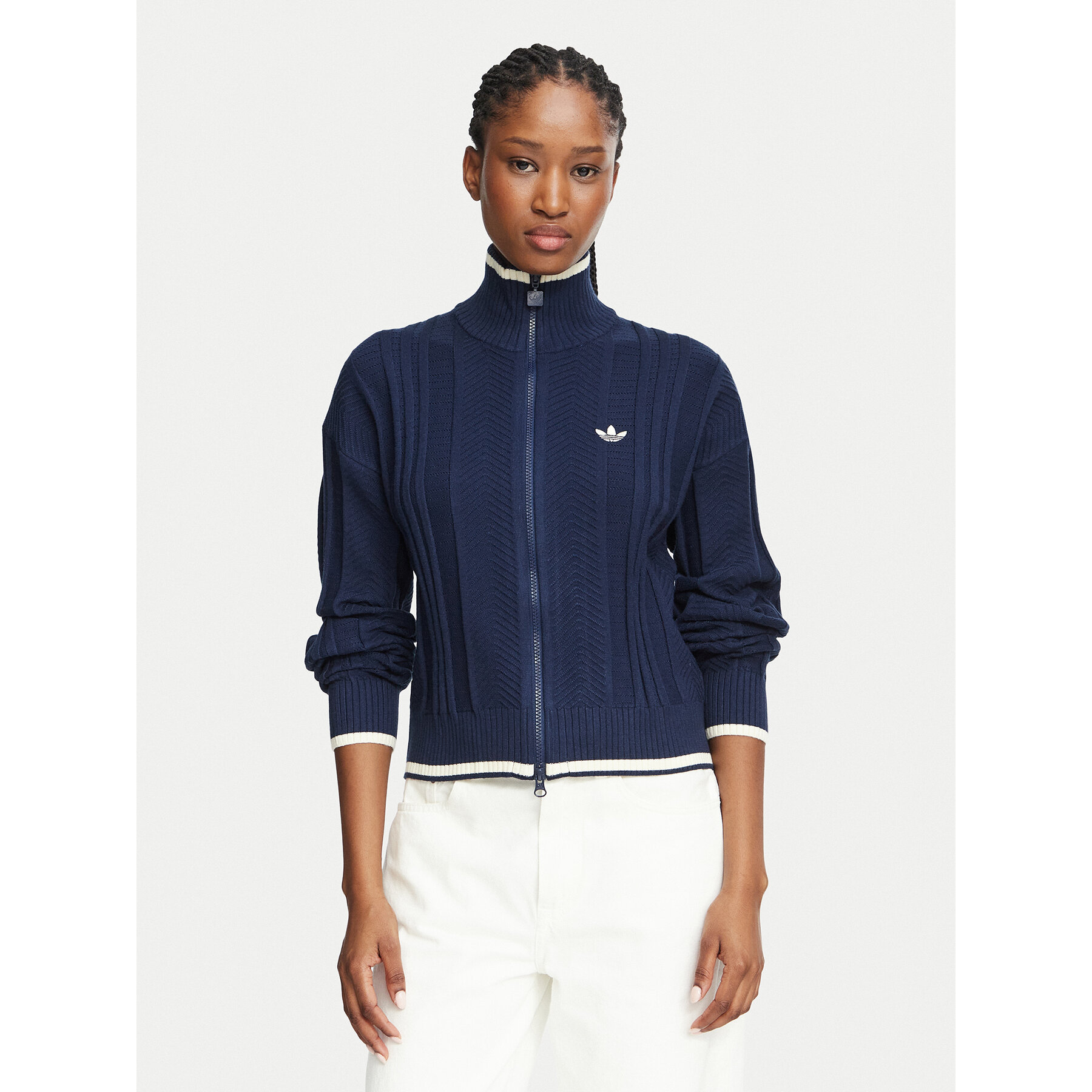 adidas Strickjacke Firebird KT1864 Blau Loose Fit