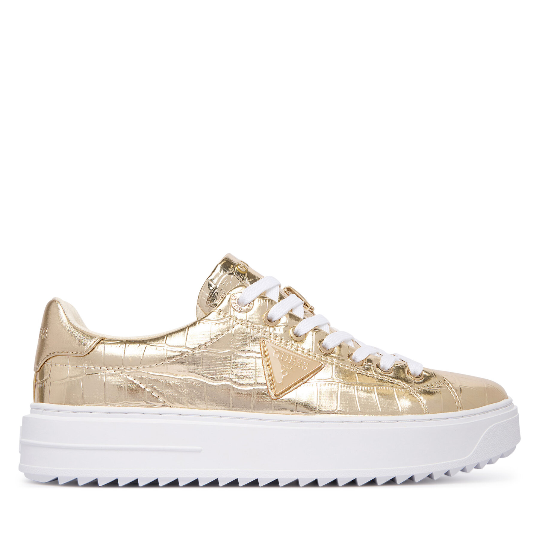 Sneakersy Guess FLFD15 PEL12 Zlatá