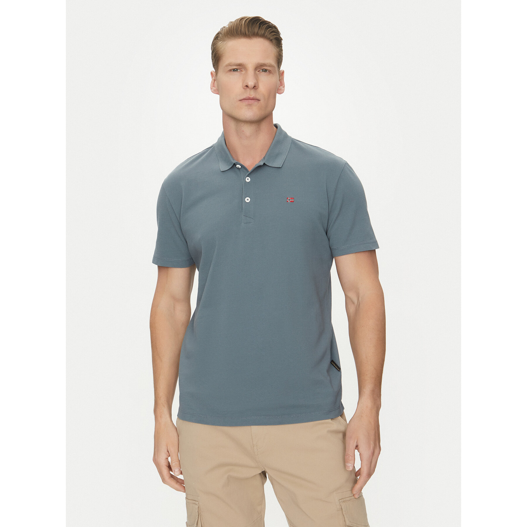 Napapijri Polo Ealis NP0A4H8B Blu Regular Fit