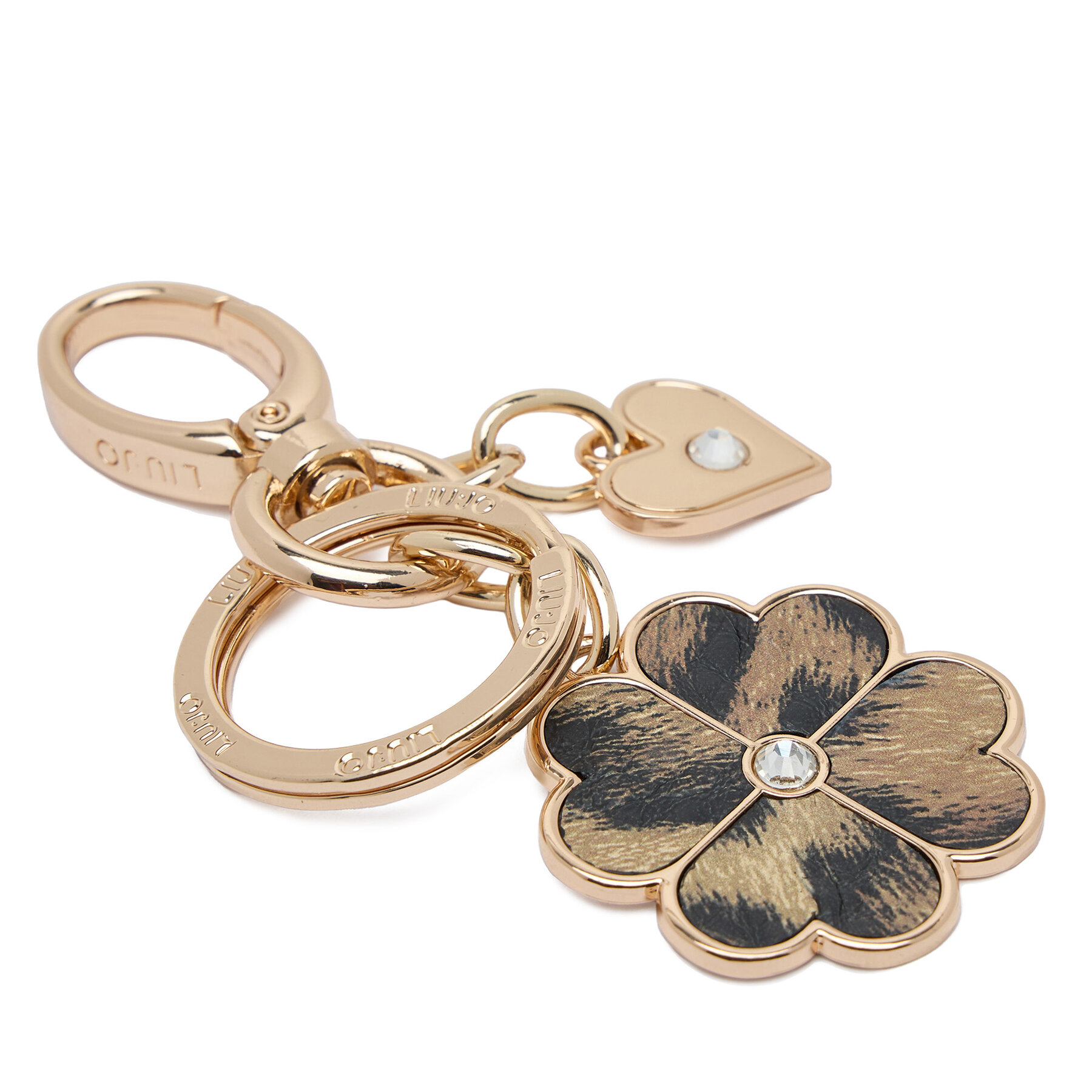 Portachiavi Liu Jo Four-Leaf Key Rin AF5222 E0419 Oro
