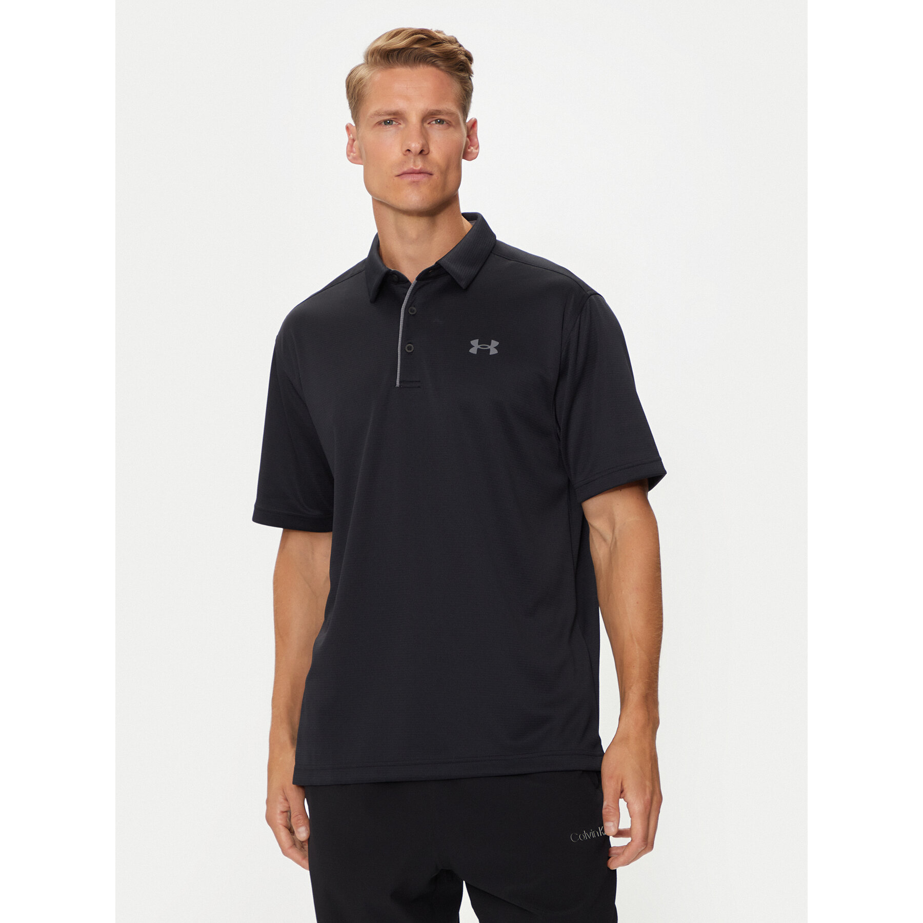 Under Armour Polo UA Tech 1290140 Μαύρο Loose Fit