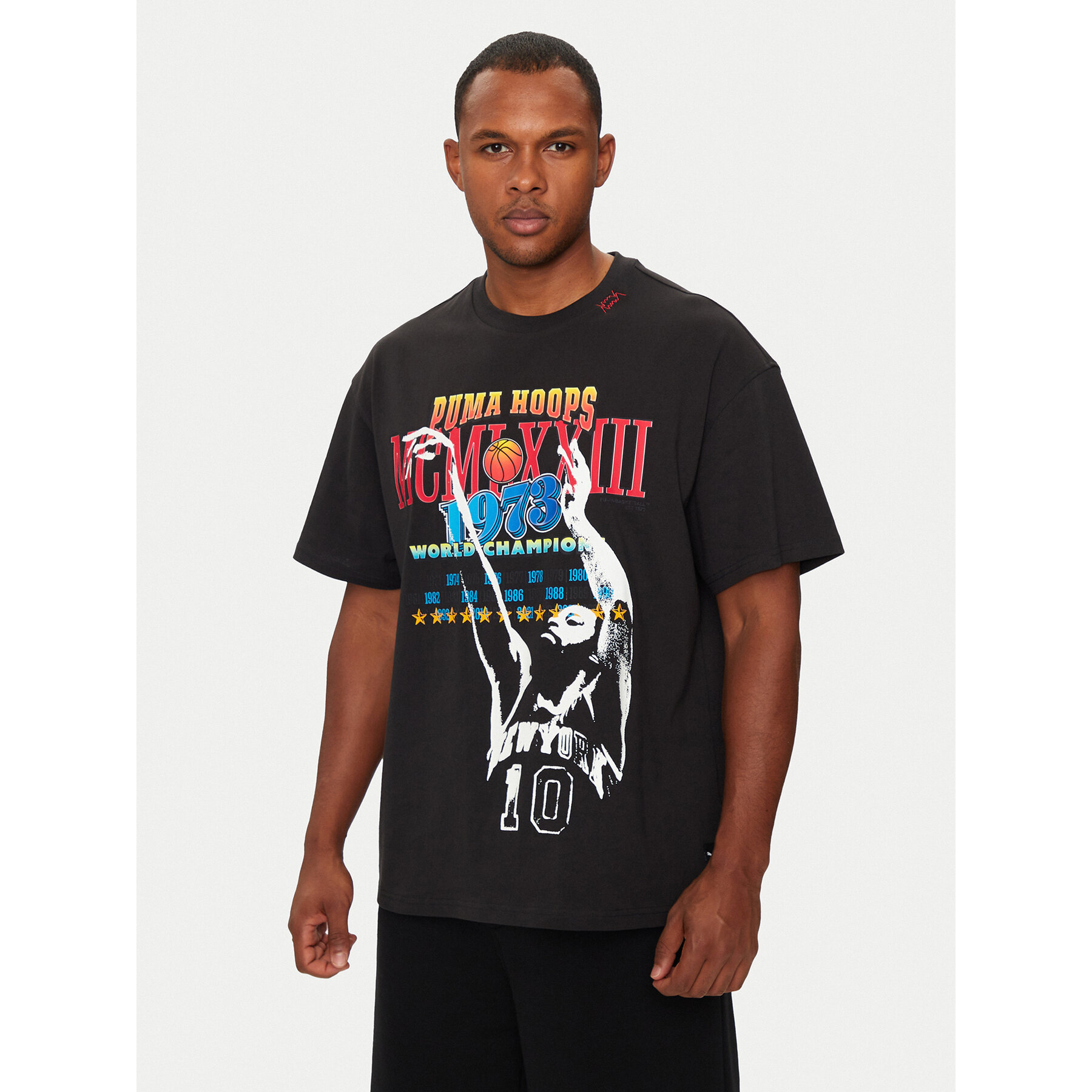 Puma T-Shirt Crowd Craze 1 627214 Μαύρο Oversize