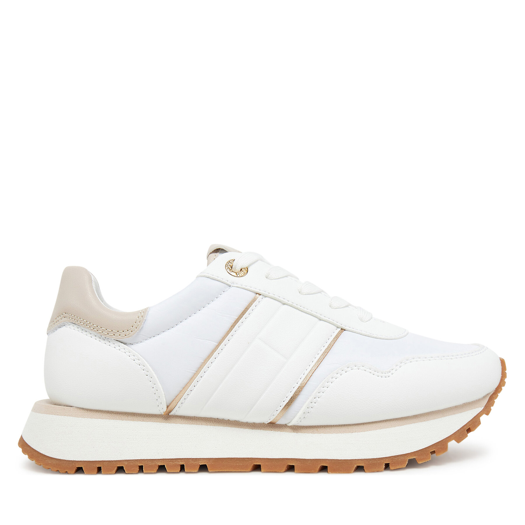 Sneakersy Tommy Hilfiger Low Cut Lace T3A9-33758-1695 S Biela