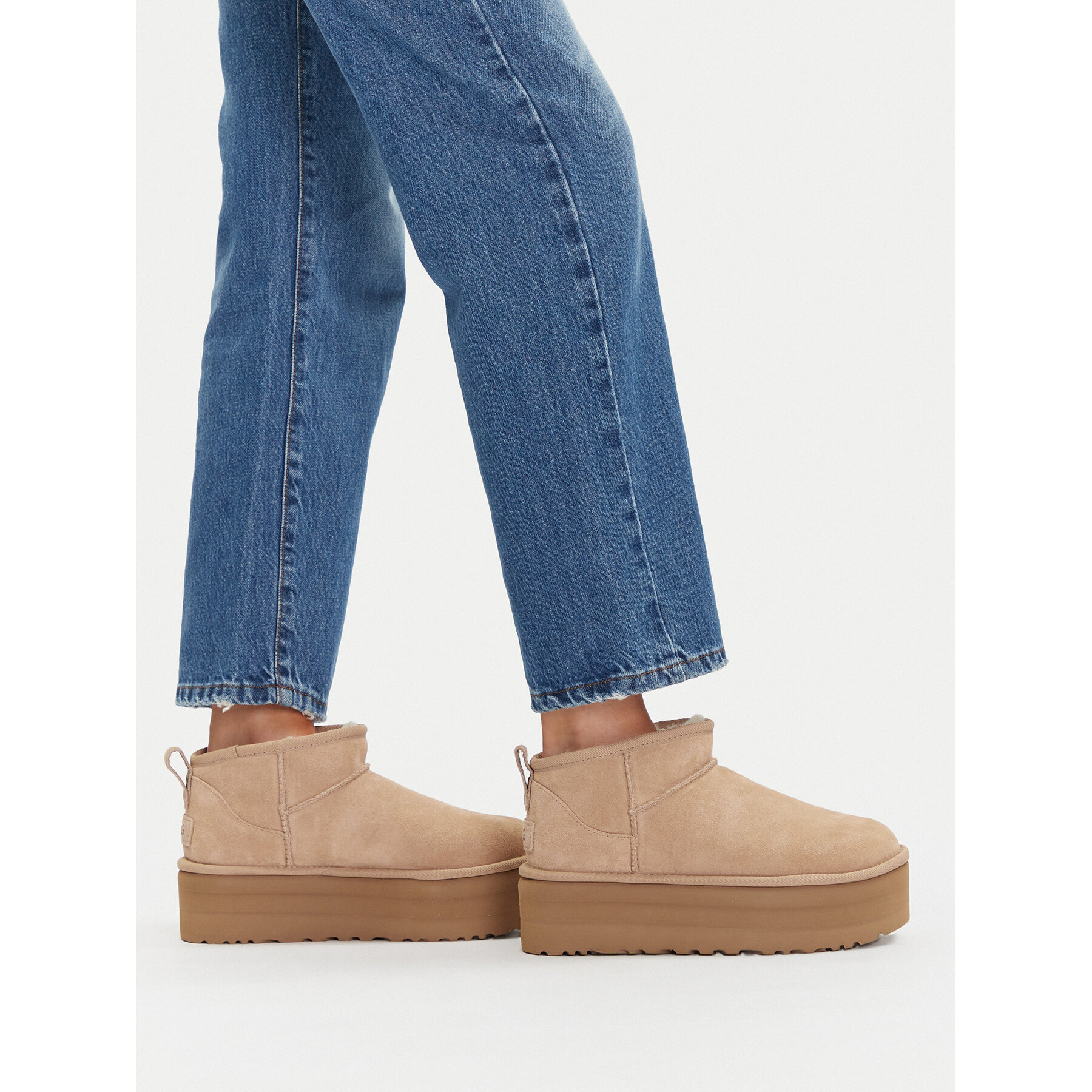 Snehule Ugg Classic Ultra Mini Platform 1135092 Béžová