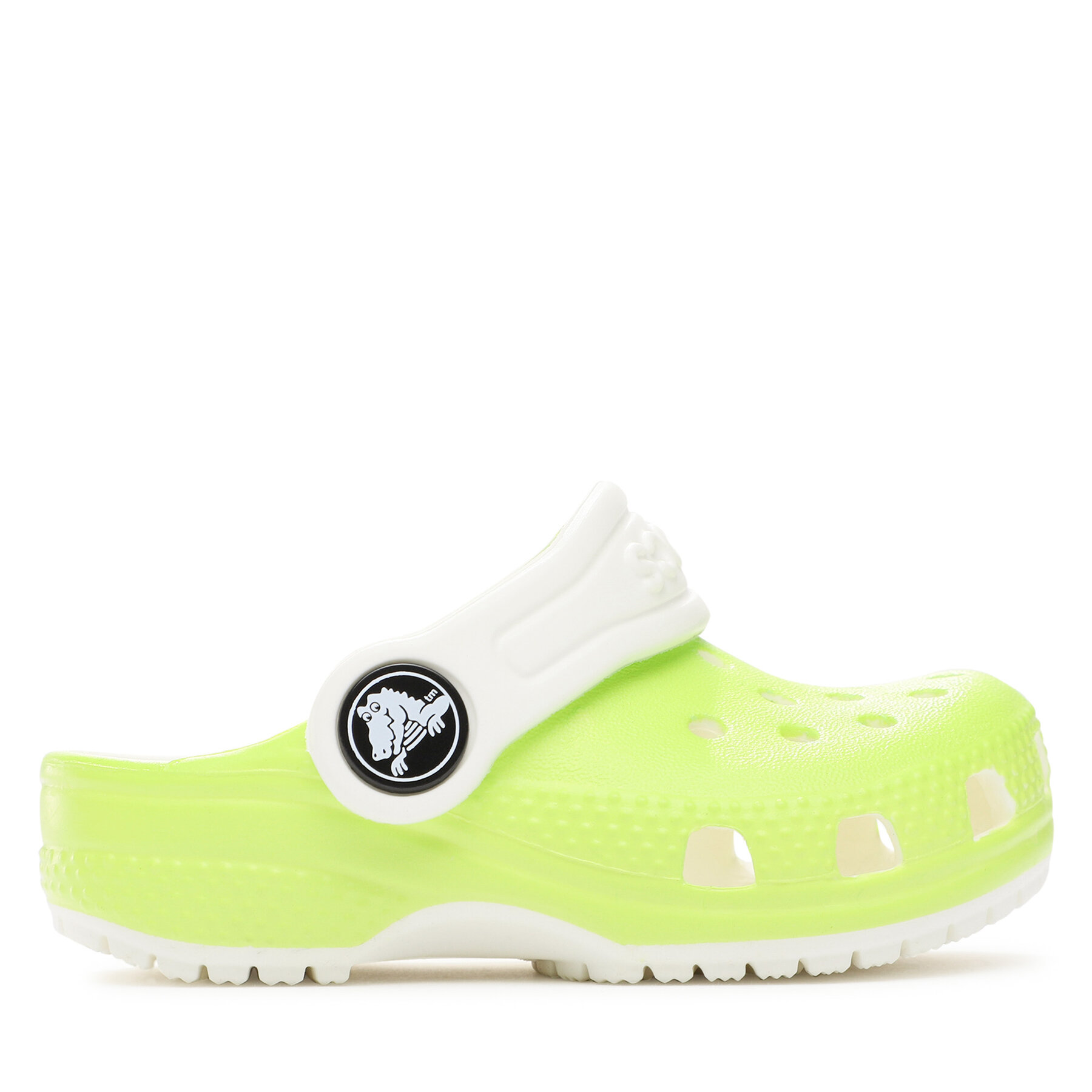 Dievča Šľapky Crocs, Rozmer: 19_20, Zelená, Crocs Classic Glow In The Dark Clog T 209161