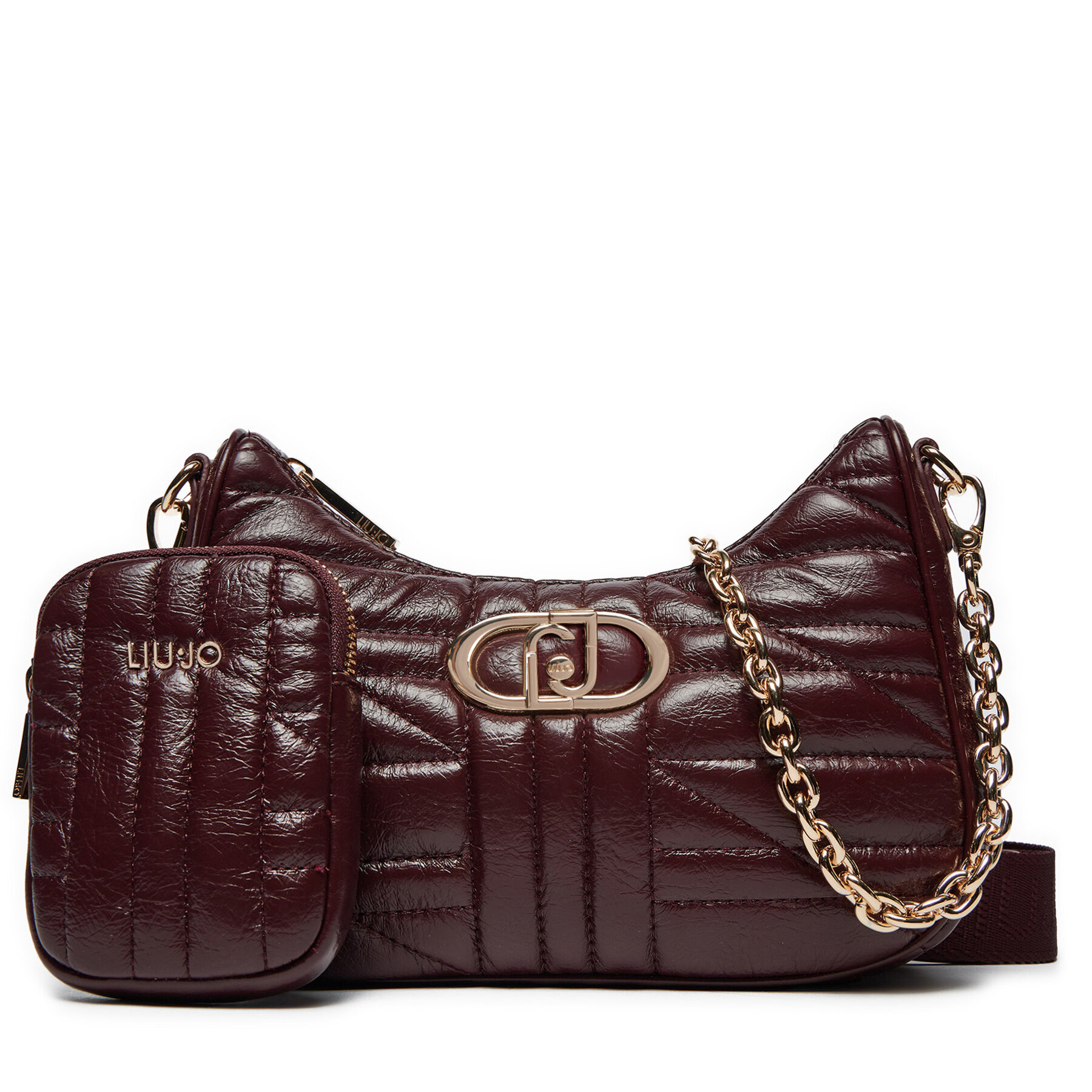 Bolso Liu Jo Ecs S Hobo AF4321 E0426 Guinda/burdeos