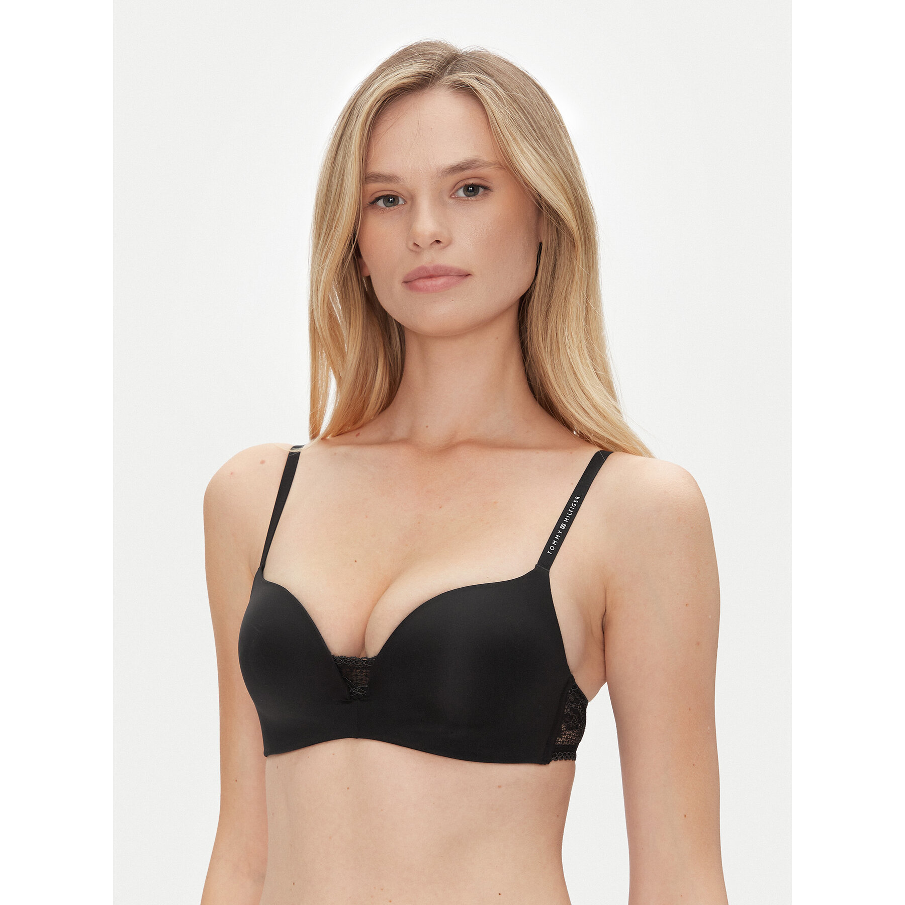 Tommy Hilfiger Σουτιέν Push-up UW0UW02405 Μαύρο