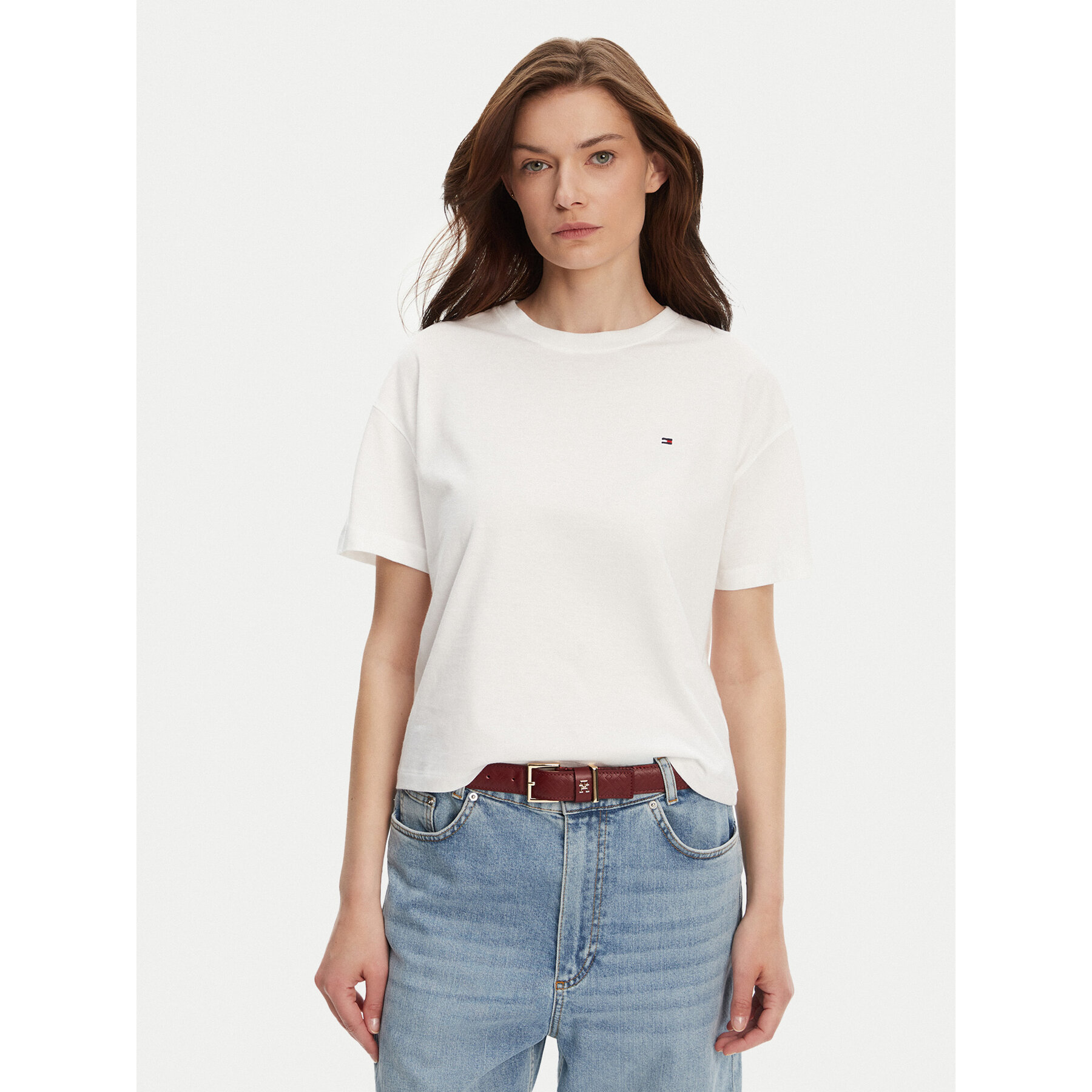 Tommy Hilfiger T-shirt UW0UW05763 Bianco Regular Fit