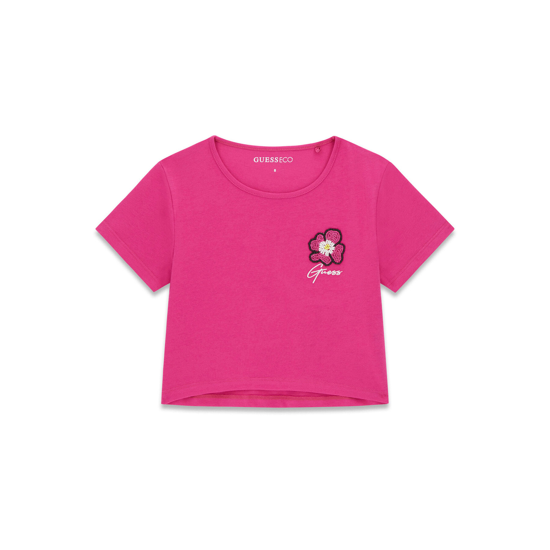 Guess T-shirt J6GI10 K6YW4 Tamno roza Relaxed Fit