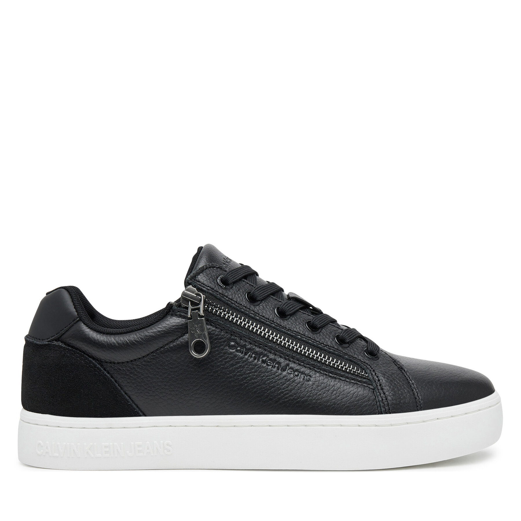 Sneakers Calvin Klein Jeans Classic Cupsole Zip Low In YM0YM01254 Negru