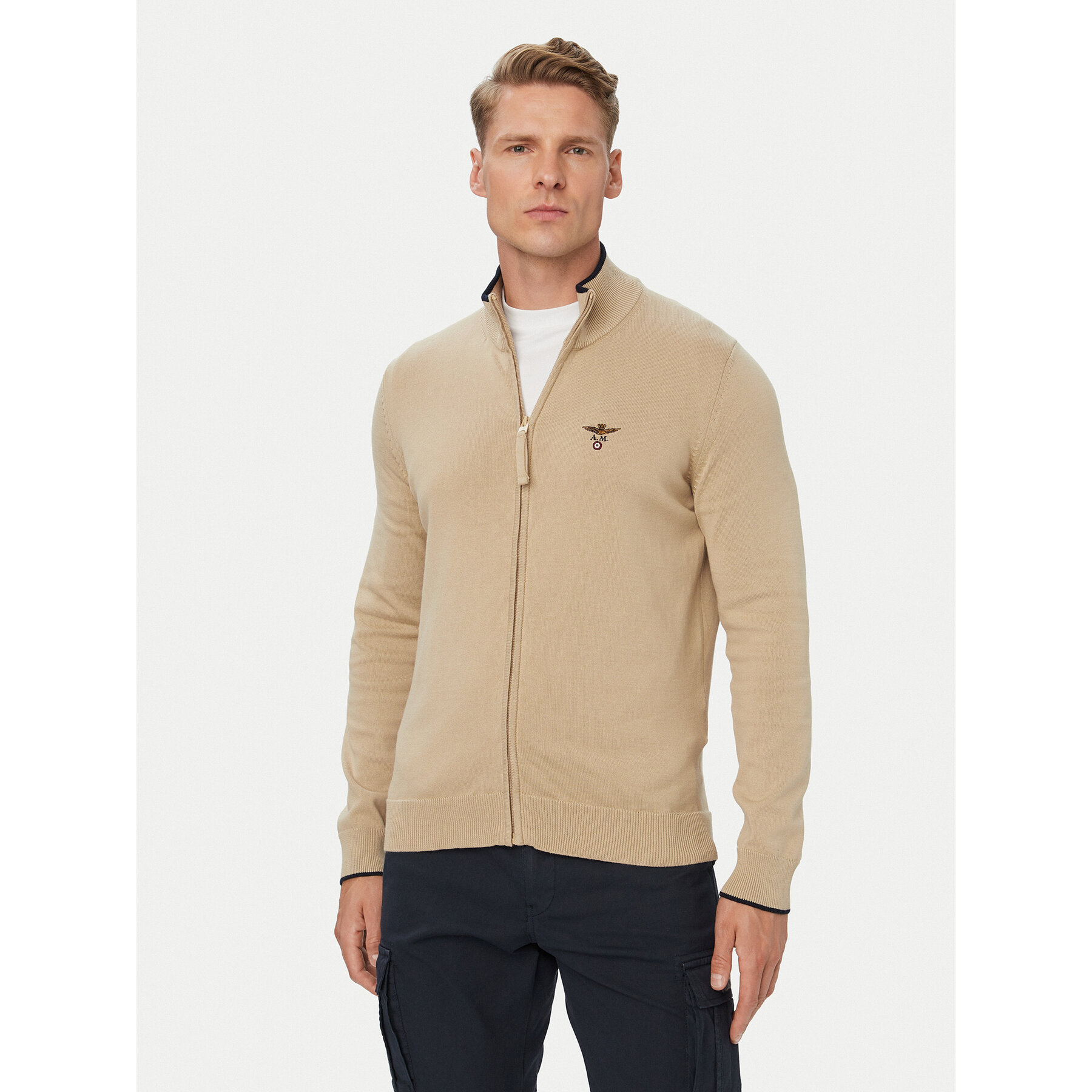 Aeronautica Militare Strickjacke 262MA1632UL00506 Beige