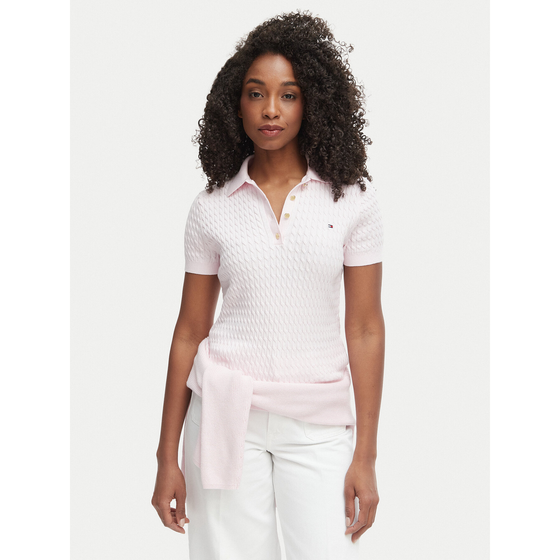 Tommy Hilfiger Polo WW0WW41474 Ροζ Regular Fit