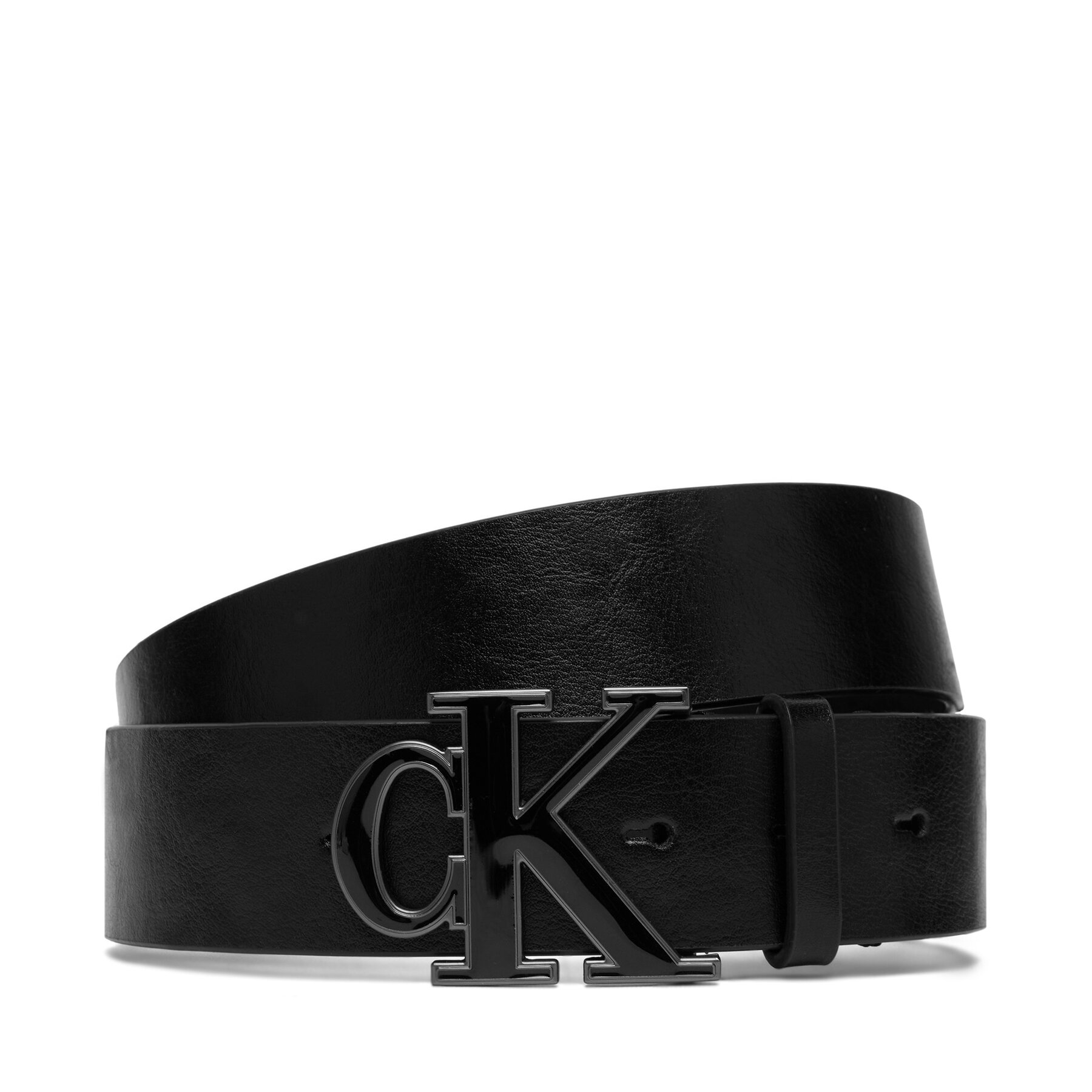 Remen Calvin Klein Ck Enamel Buckle 40Mm LV04D7150G Crna
