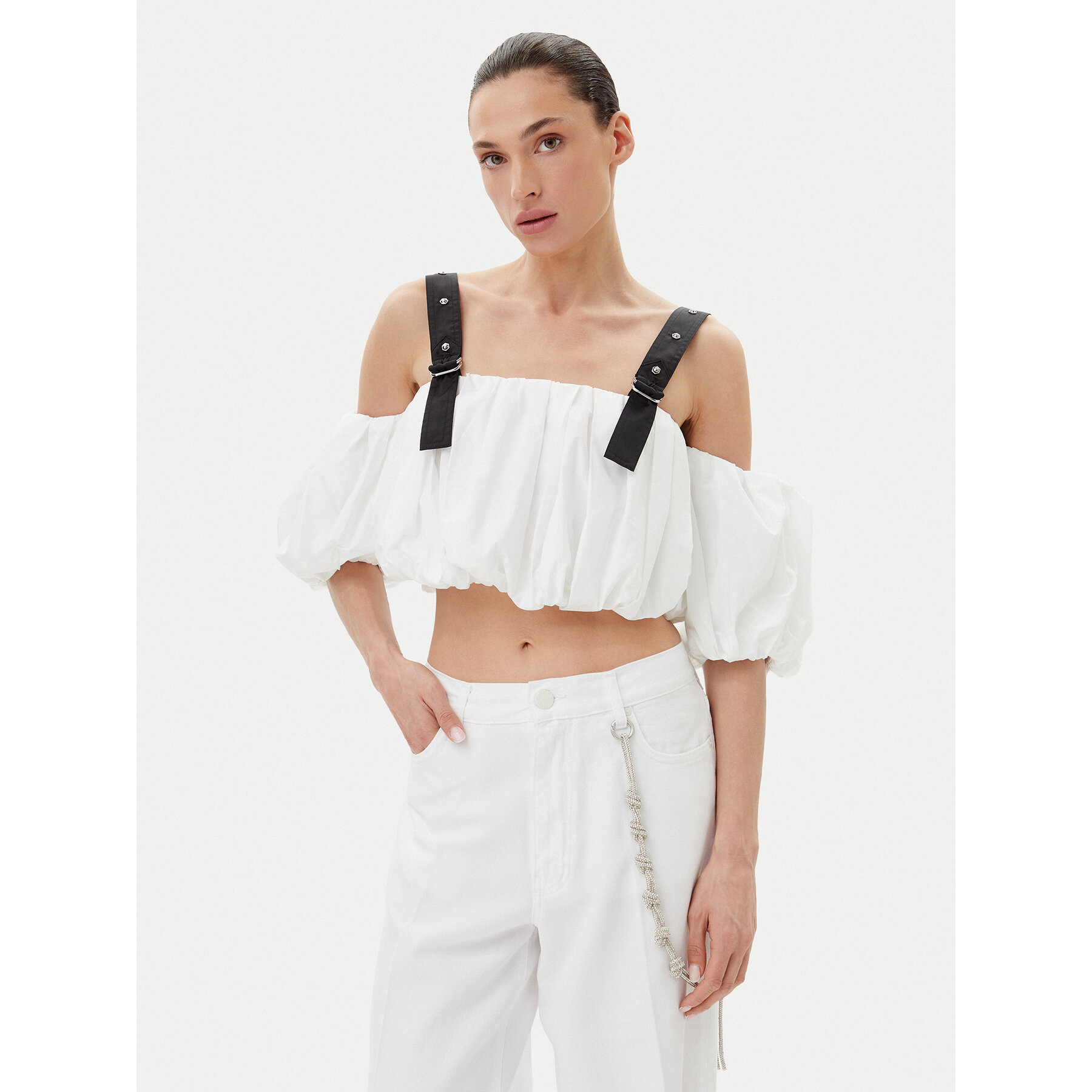 PINKO Felső 105176 A2LD Fehér Regular Fit
